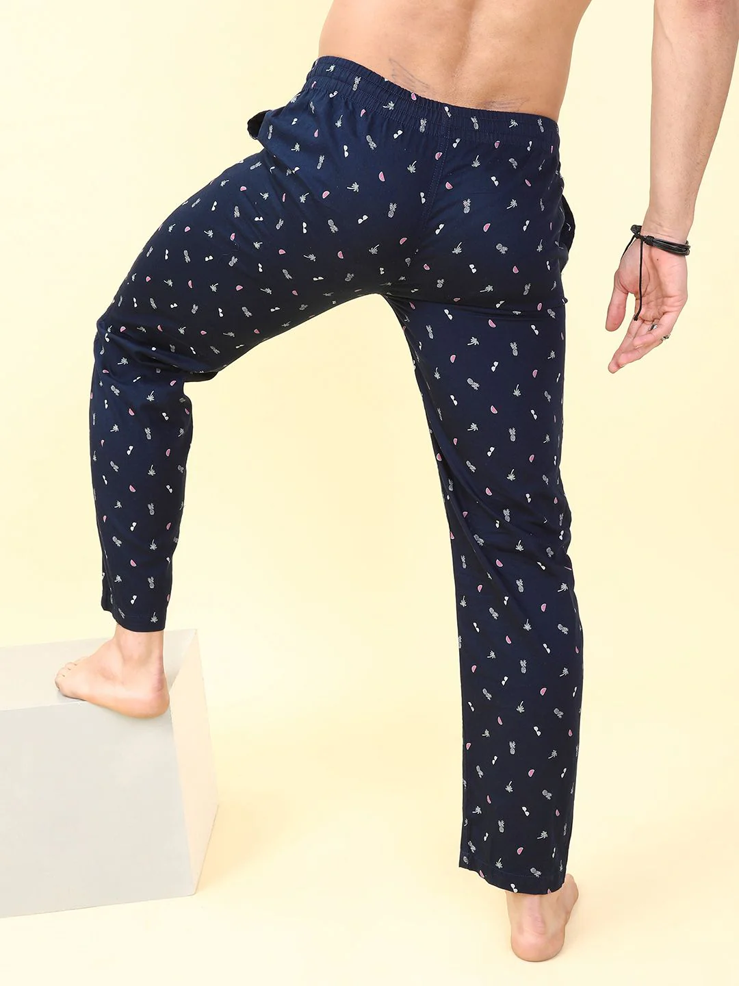 The Indian Garage Co Men's Pure Cotton Printed Lounge Pants - Image 5