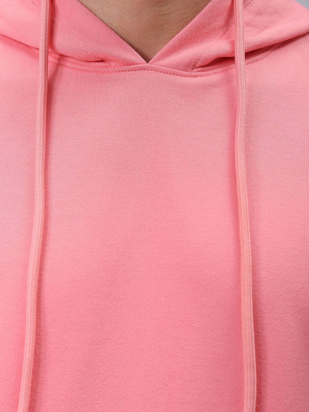 The Indian Garage Co Mens Polyester Oversized Solid Hooded Sweatshirts - Image 3
