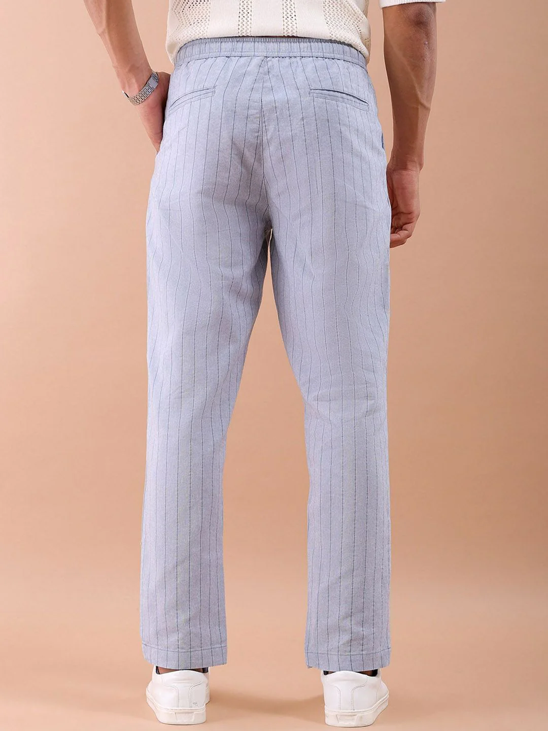 The Indian Garage Co Mid-Rise Striped Trouser - Image 3