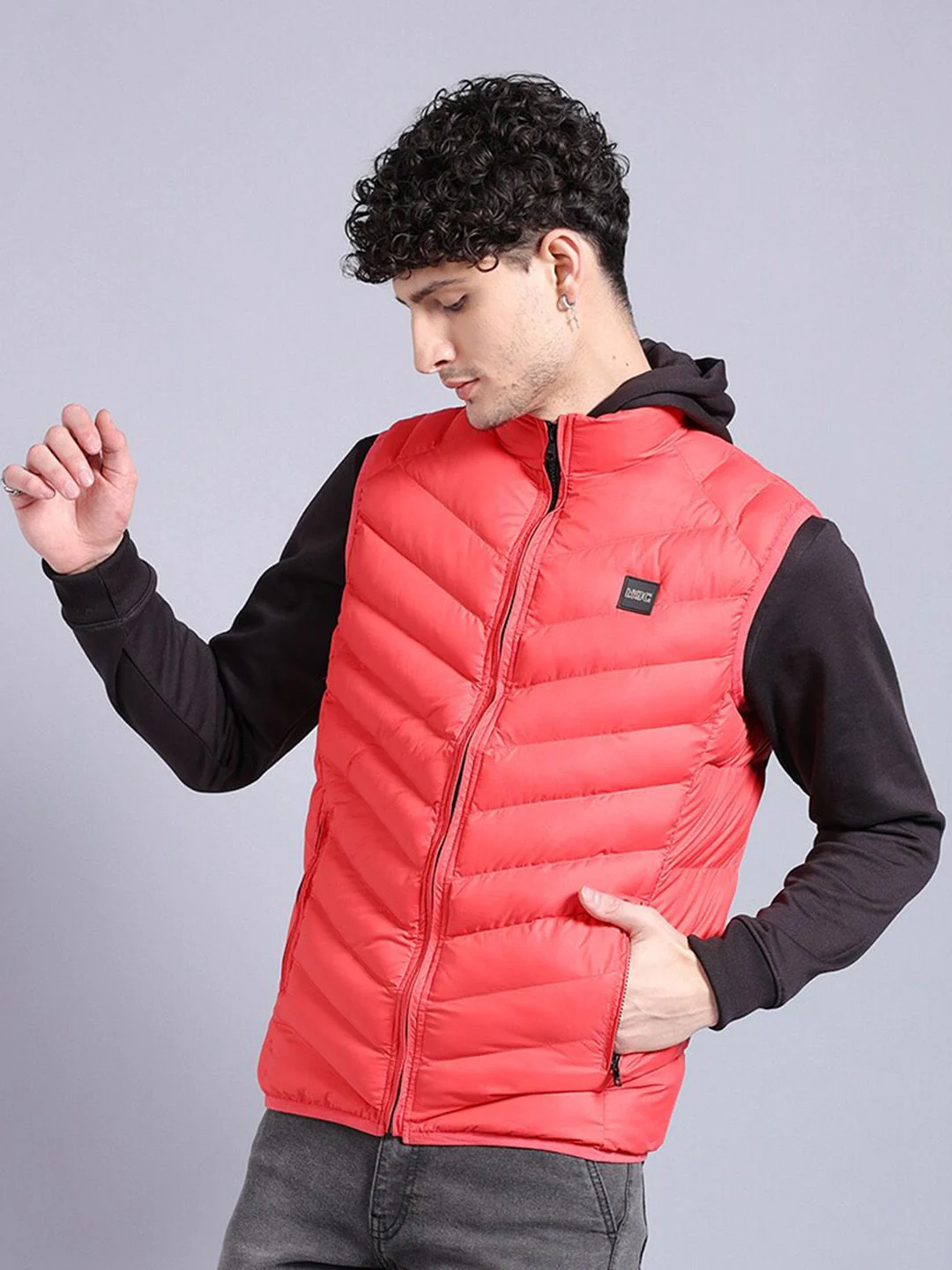 The Indian Garage Co Mock Collar Lightweight Puffer Jacket - Image 3