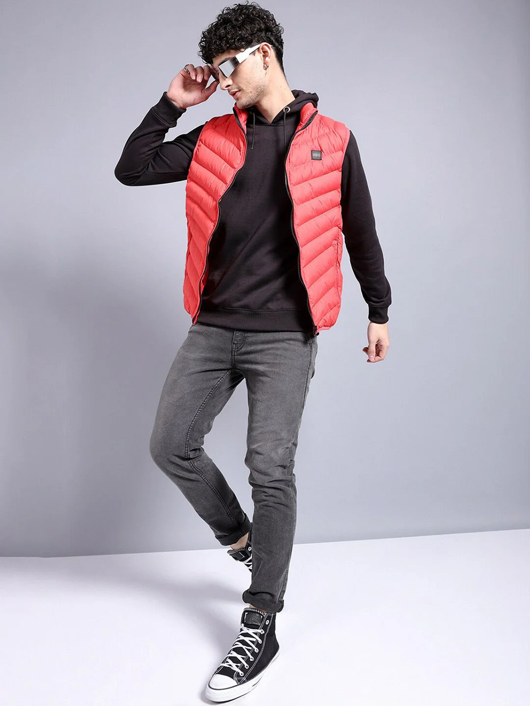 The Indian Garage Co Mock Collar Lightweight Puffer Jacket - Image 4