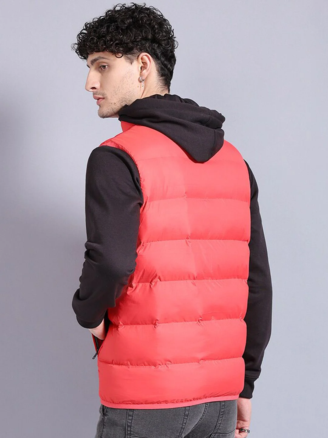 The Indian Garage Co Mock Collar Lightweight Puffer Jacket - Image 5