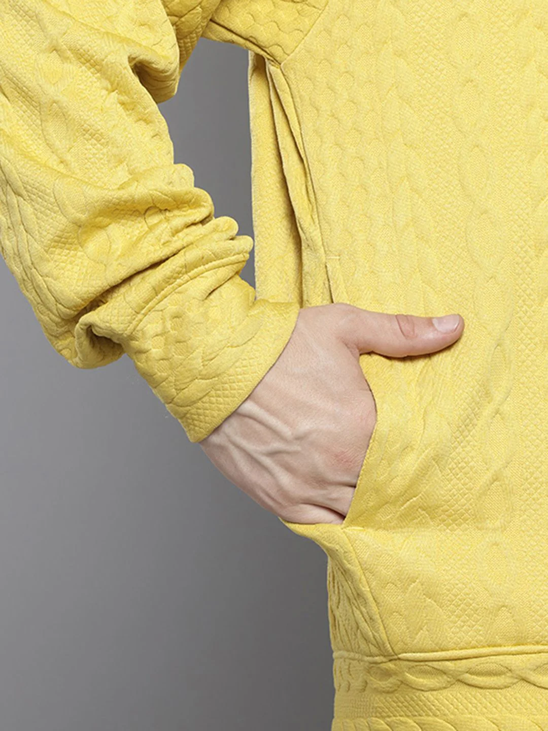 The Indian Garage Co Oversized Self Design Sweatshirt - Image 6