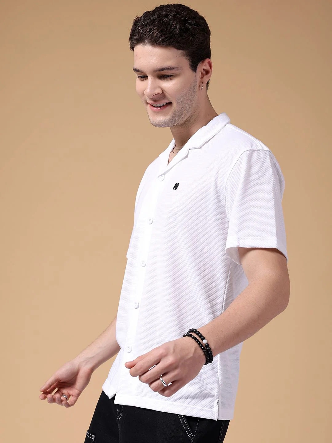 The Indian Garage Co Oversized Textured Casual Shirt - Image 3