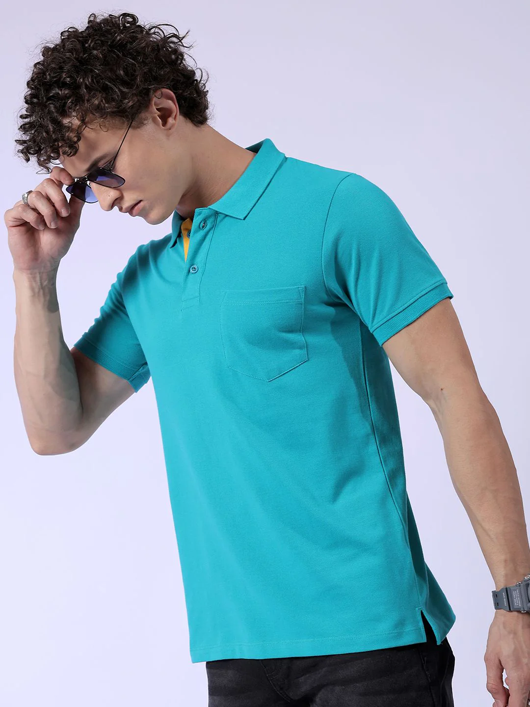 The Indian Garage Co Pack Of 2 Polo Collar Pockets T-shirt - Image 3