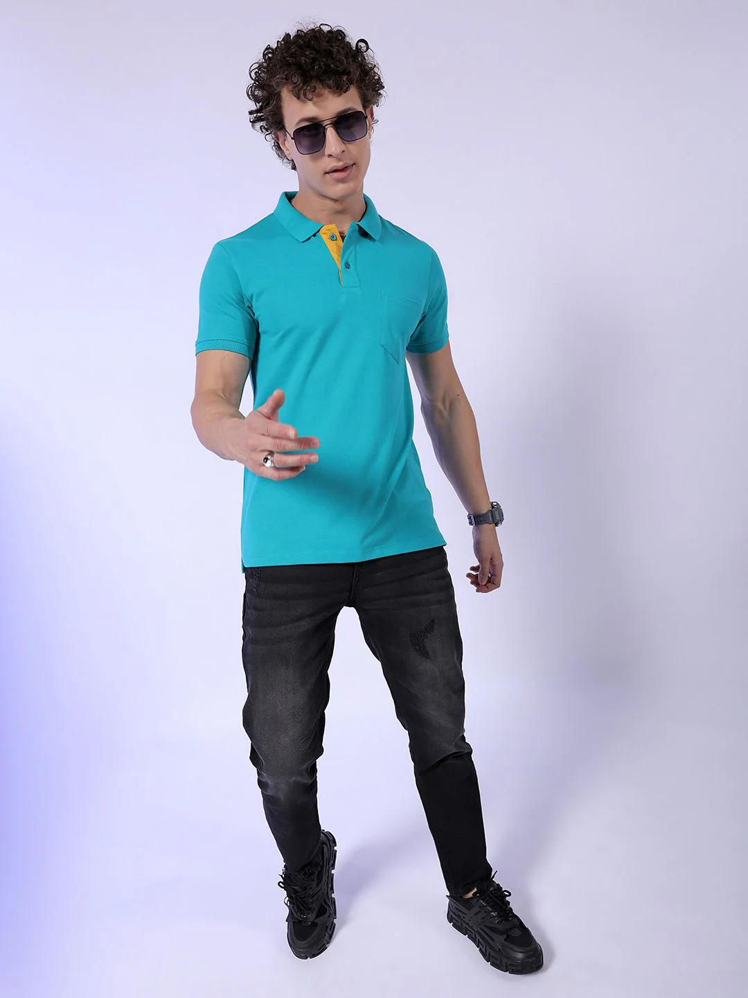 The Indian Garage Co Pack Of 2 Polo Collar Pockets T-shirt - Image 4