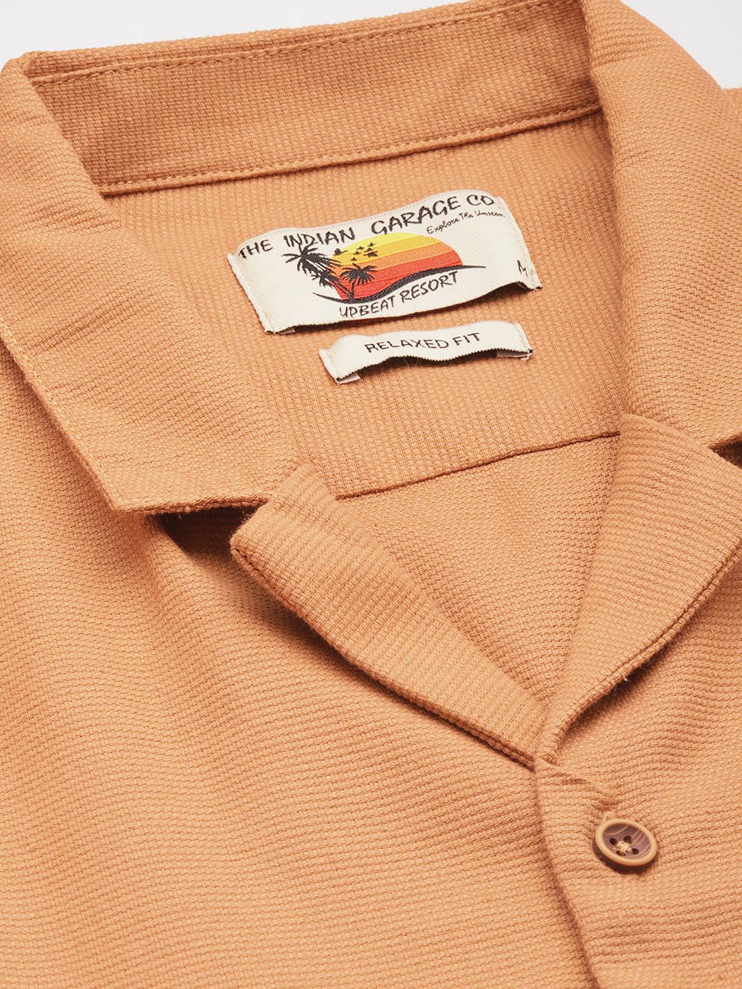 The Indian Garage Co Pure Cotton Embroidered Opaque Relaxed Fit Casual Shirt - Image 2
