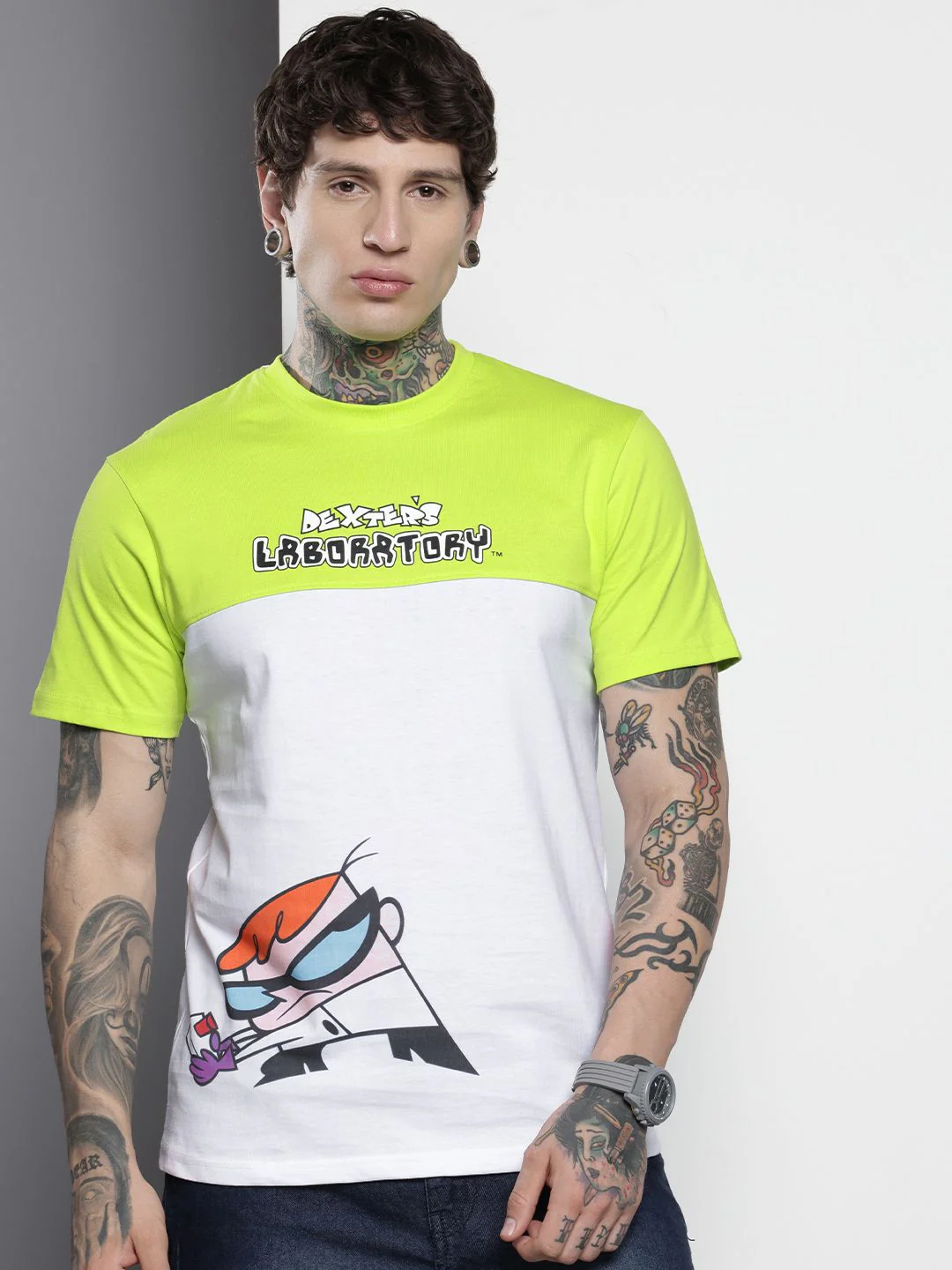 The Indian Garage Co Pure Cotton Tom & Jerry Printed Slim Fit T-shirt - Image 3