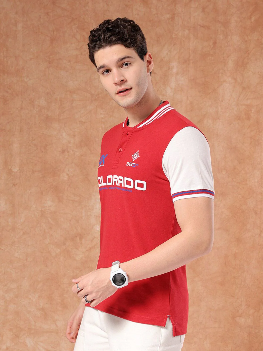 The Indian Garage Co Red Typography Printed T-shirt - Image 3