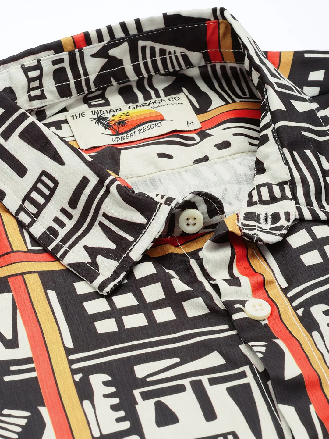 The Indian Garage Co Relaxed Fit Geometric Printed Casual Shirt - Image 2