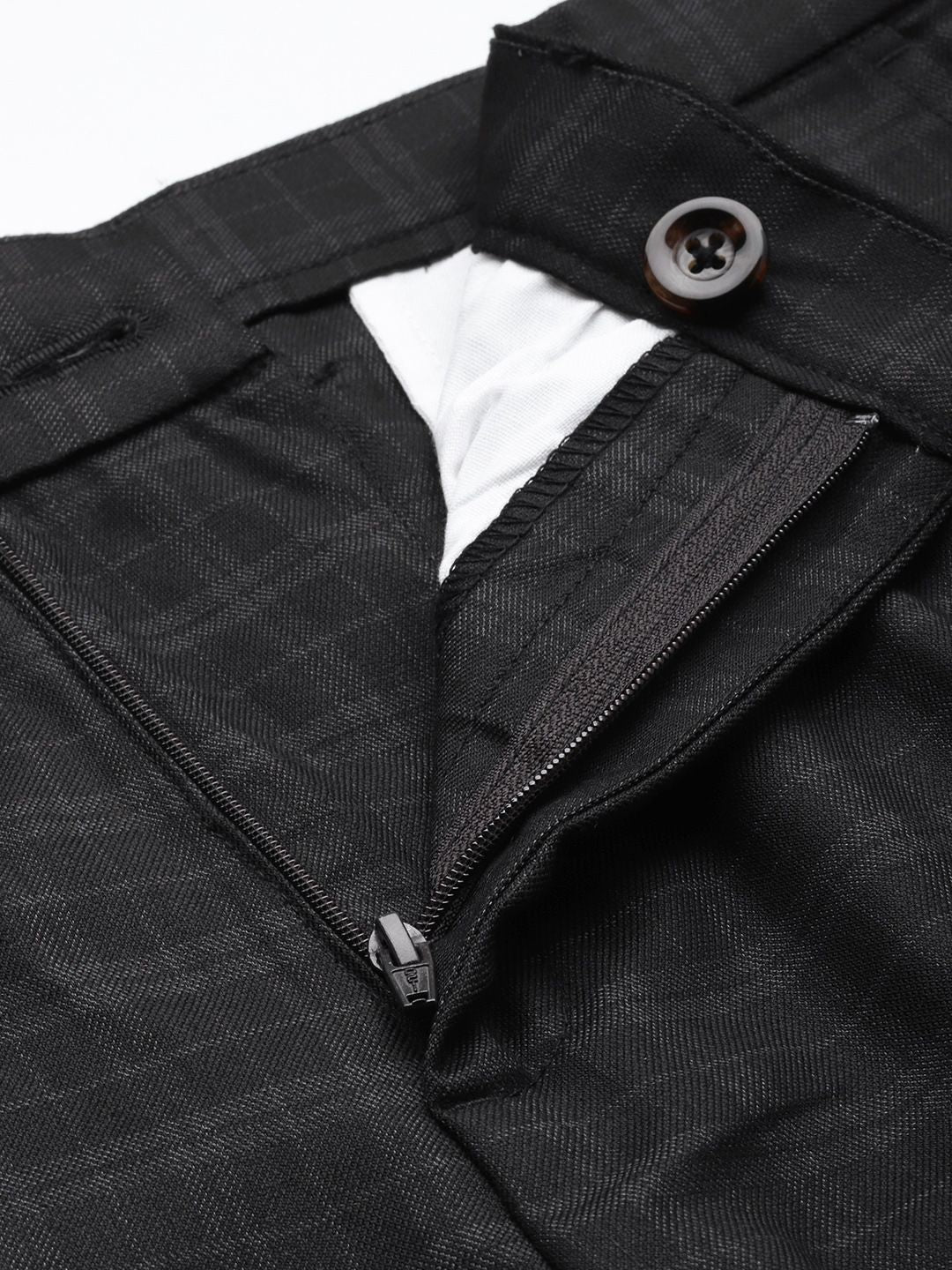 The Indian Garage Co Self Design Regular Fit Chinos Trousers - Image 4