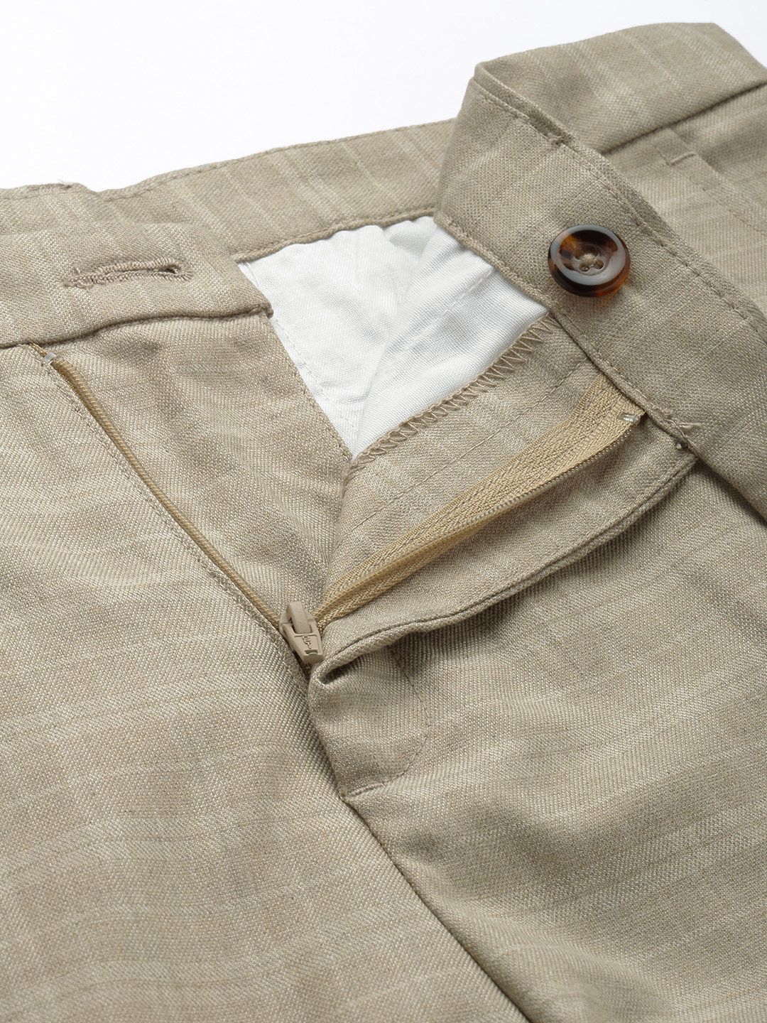The Indian Garage Co Self Design Regular Fit Chinos Trousers - Image 4