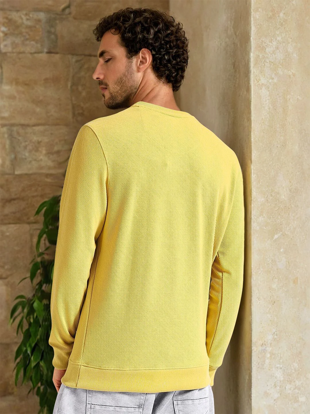 The Indian Garage Co Self Design Textured Long Sleeve Pullover Sweatshirt - Image 10