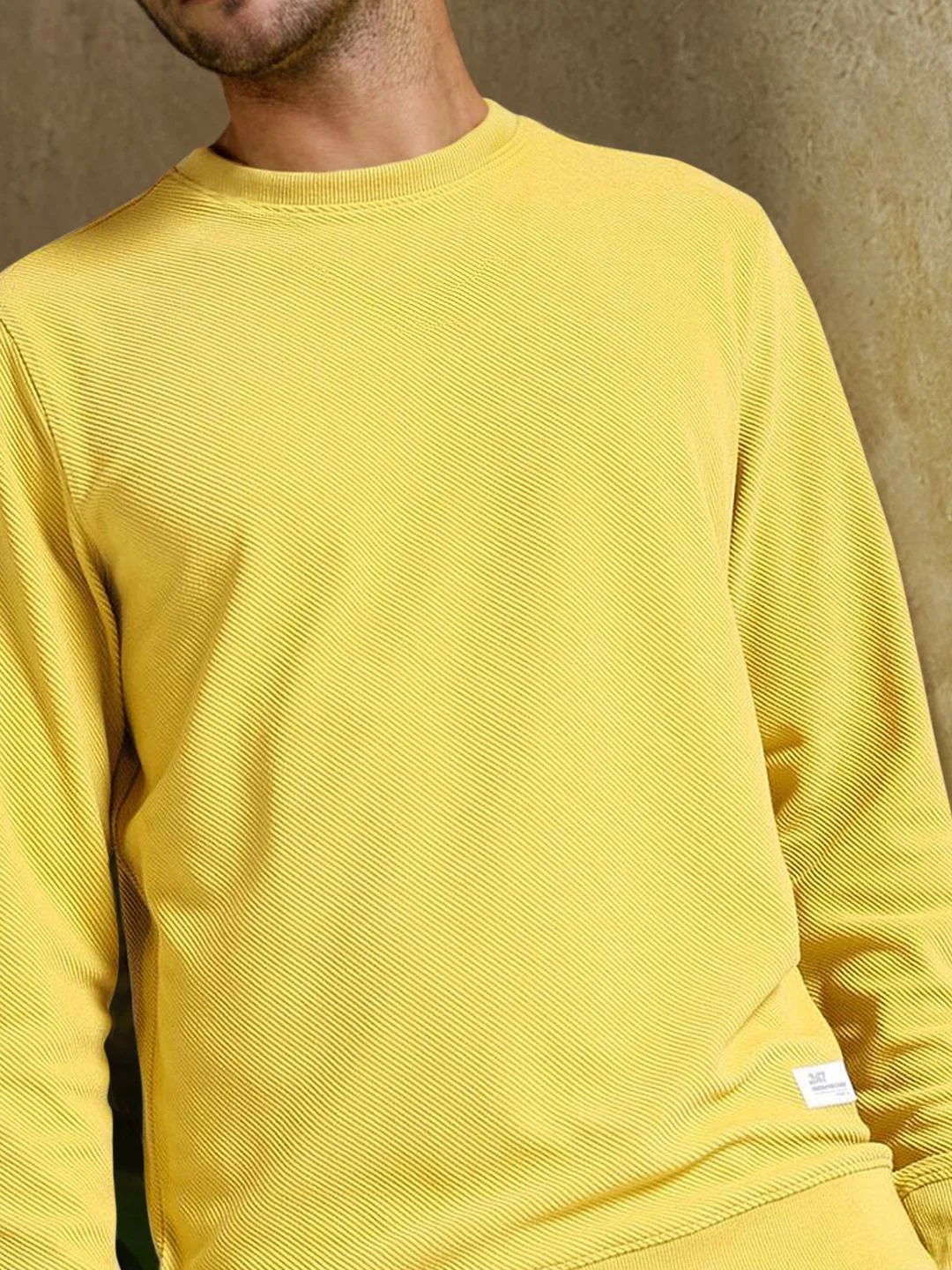 The Indian Garage Co Self Design Textured Long Sleeve Pullover Sweatshirt - Image 7