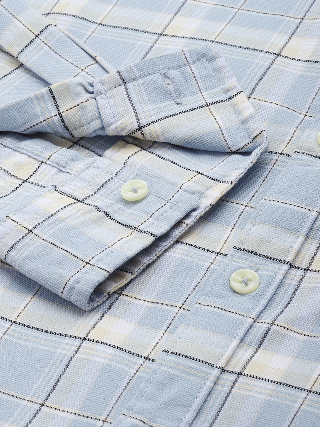 The Indian Garage Co Slim Fit Checked Casual Shirt - Image 3