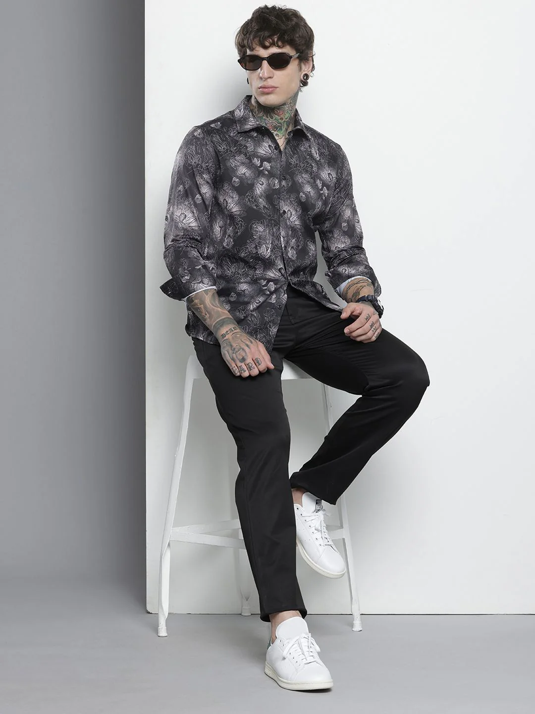 The Indian Garage Co Slim Fit Floral Printed Casual Shirt - Image 6