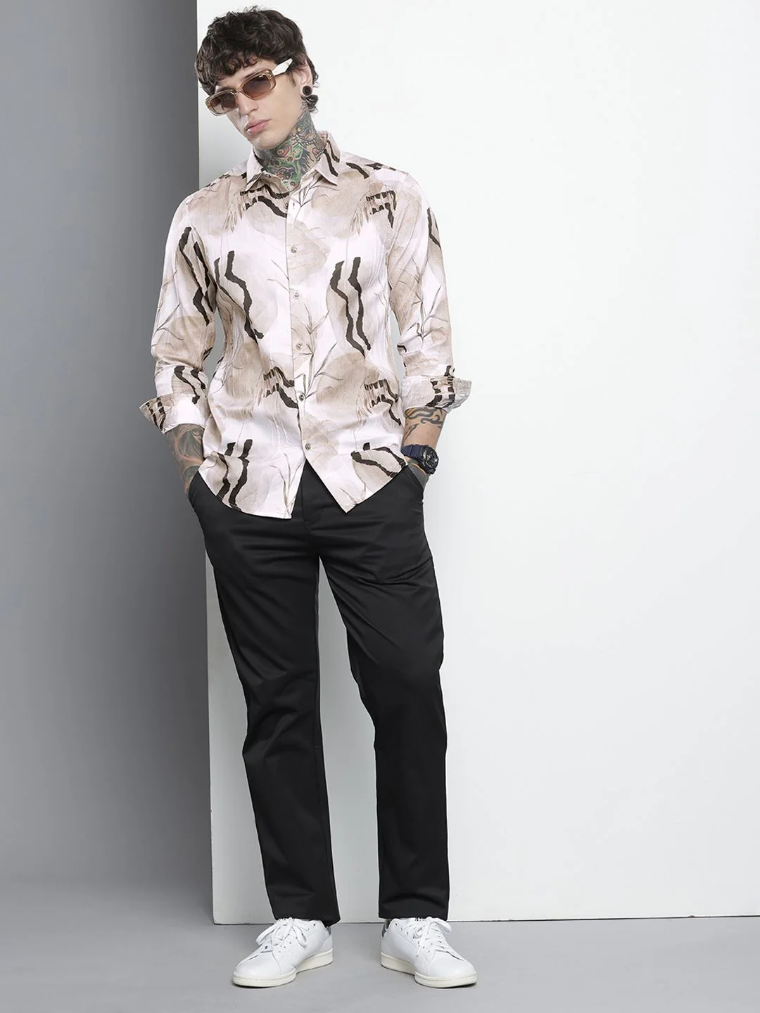 The Indian Garage Co Slim Fit Floral Printed Casual Shirt - Image 6