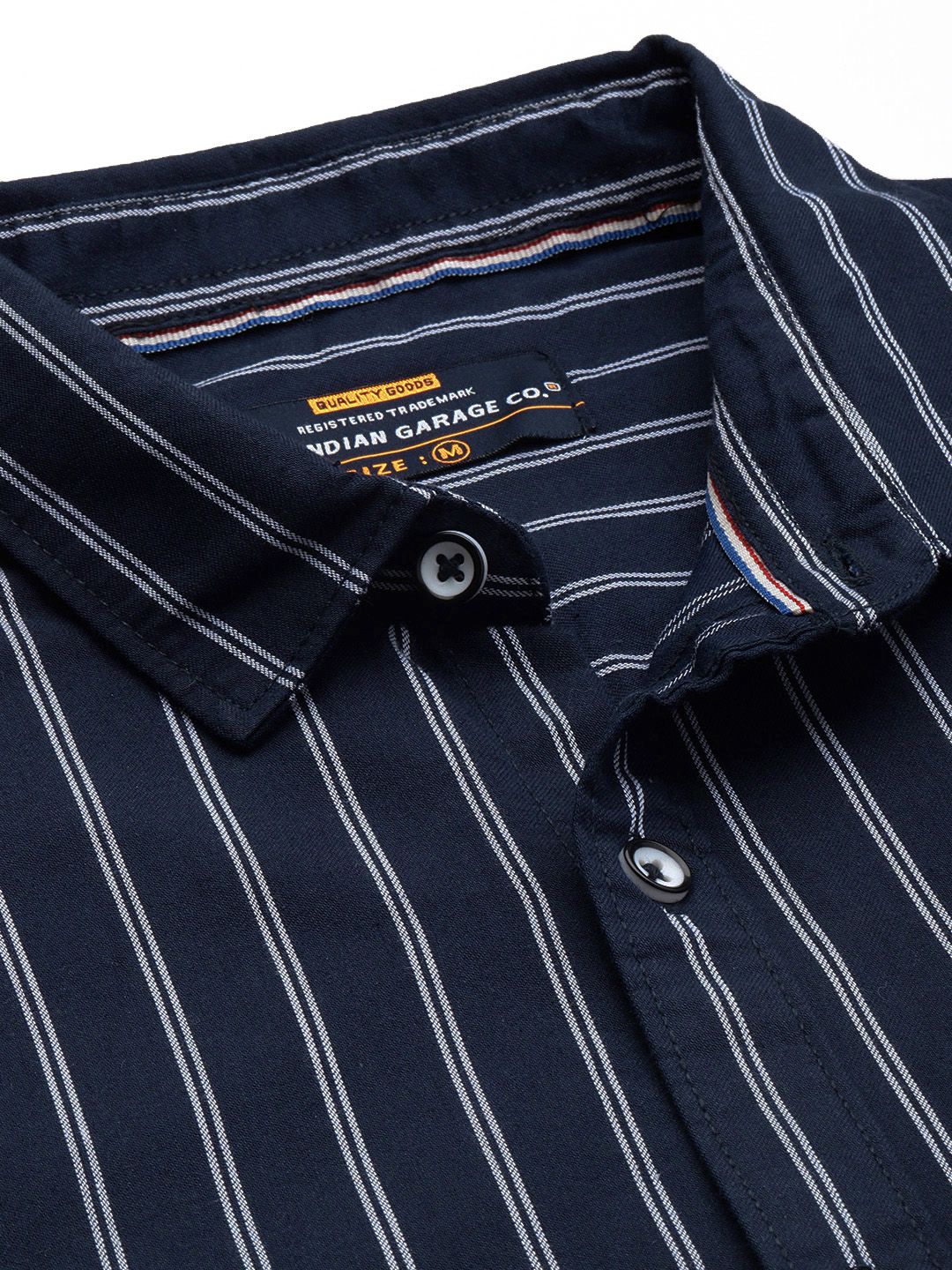 The Indian Garage Co Striped Casual Cotton Shirt - Image 2