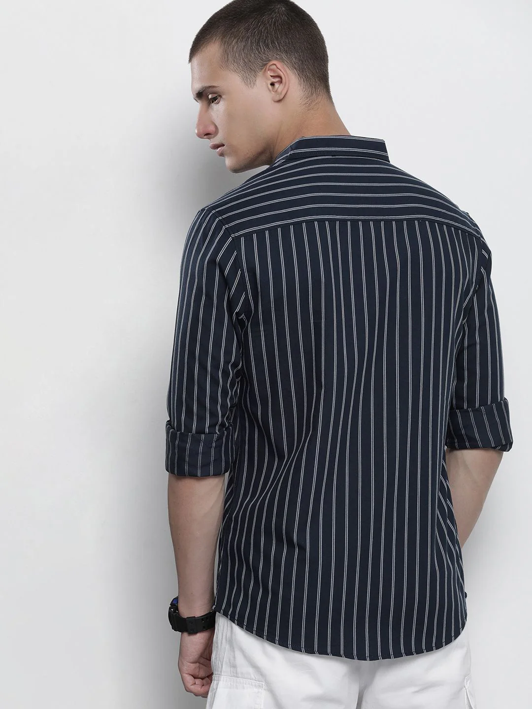 The Indian Garage Co Striped Casual Cotton Shirt - Image 4