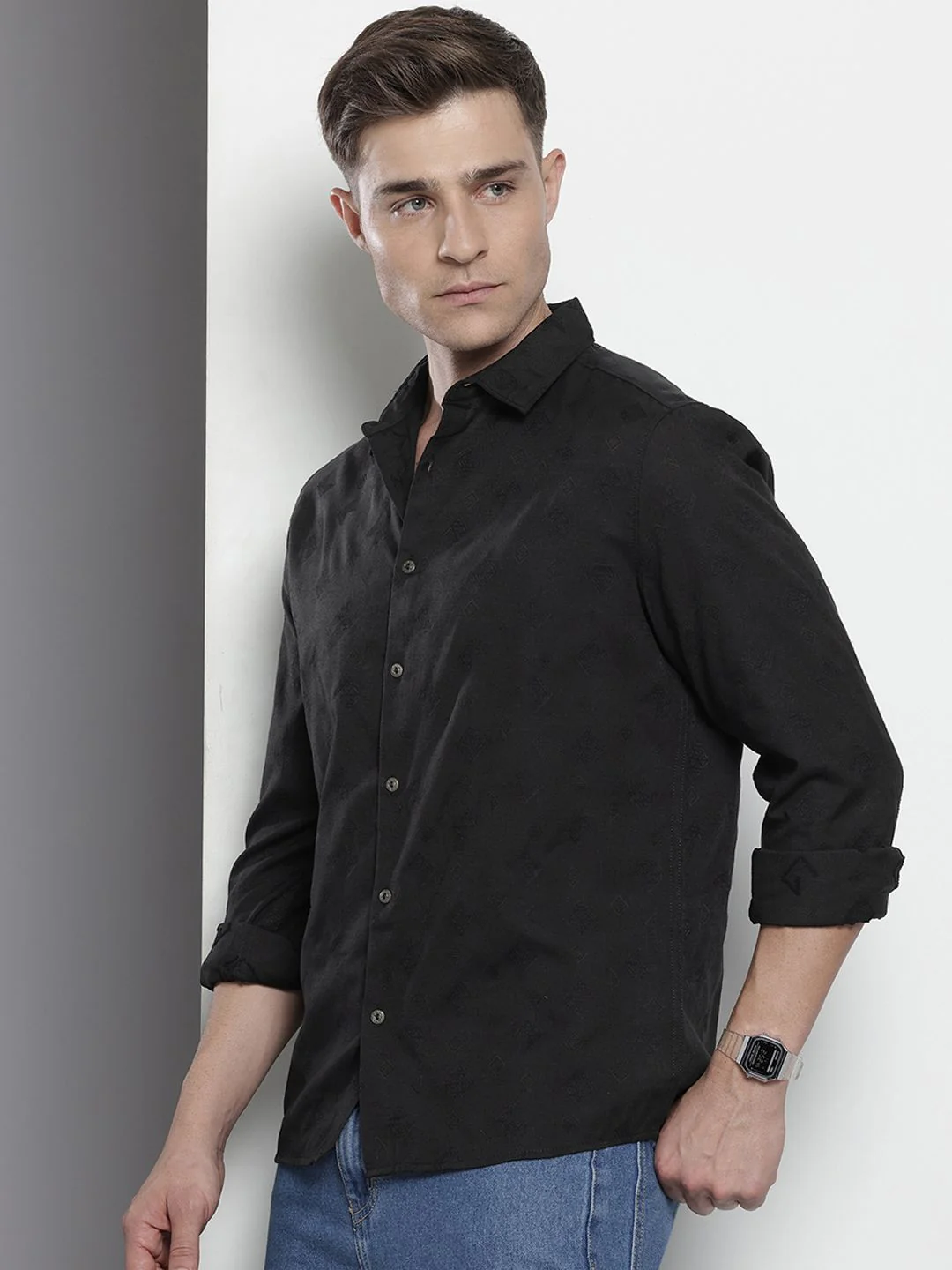 The Indian Garage Co Textured Casual Shirt - Image 5