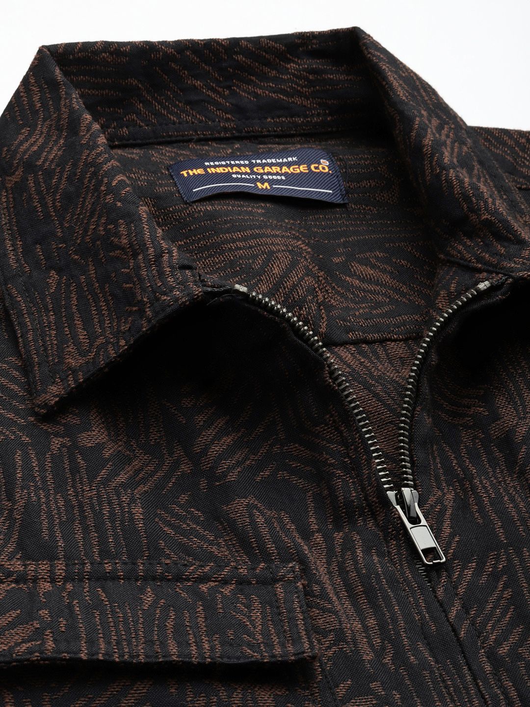 The Indian Garage Co Textured Drop-Shoulder Sleeves Relaxed Fit Casual Shirt - Image 2