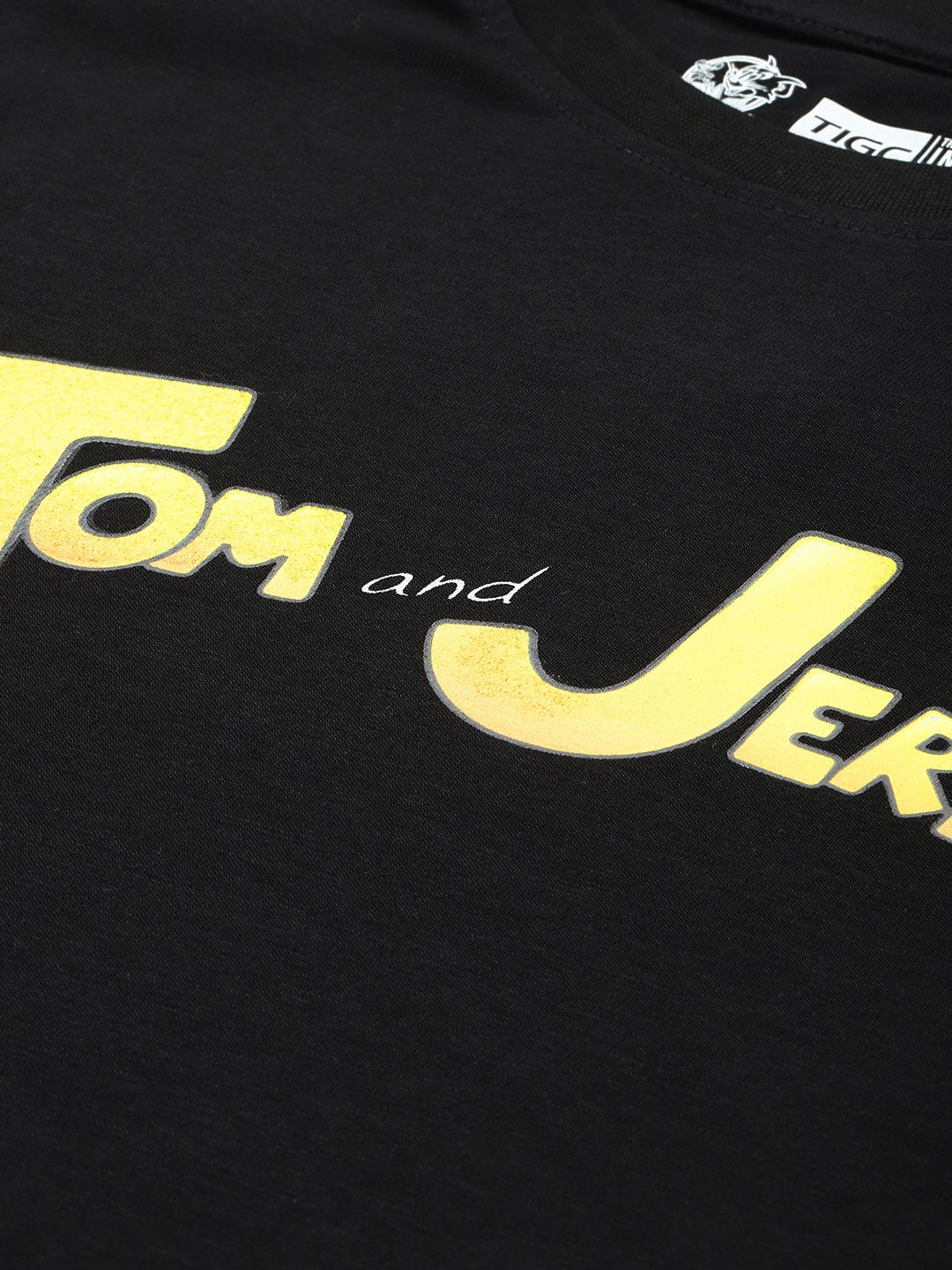 The Indian Garage Co Tom & Jerry Printed Oversized Pure Cotton T-shirt - Image 2