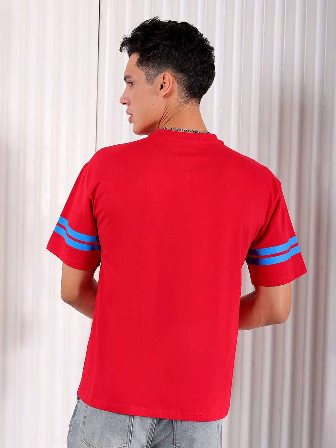 The Indian Garage Co Typography Printed Pure Cotton Boxy T-shirt - Image 5