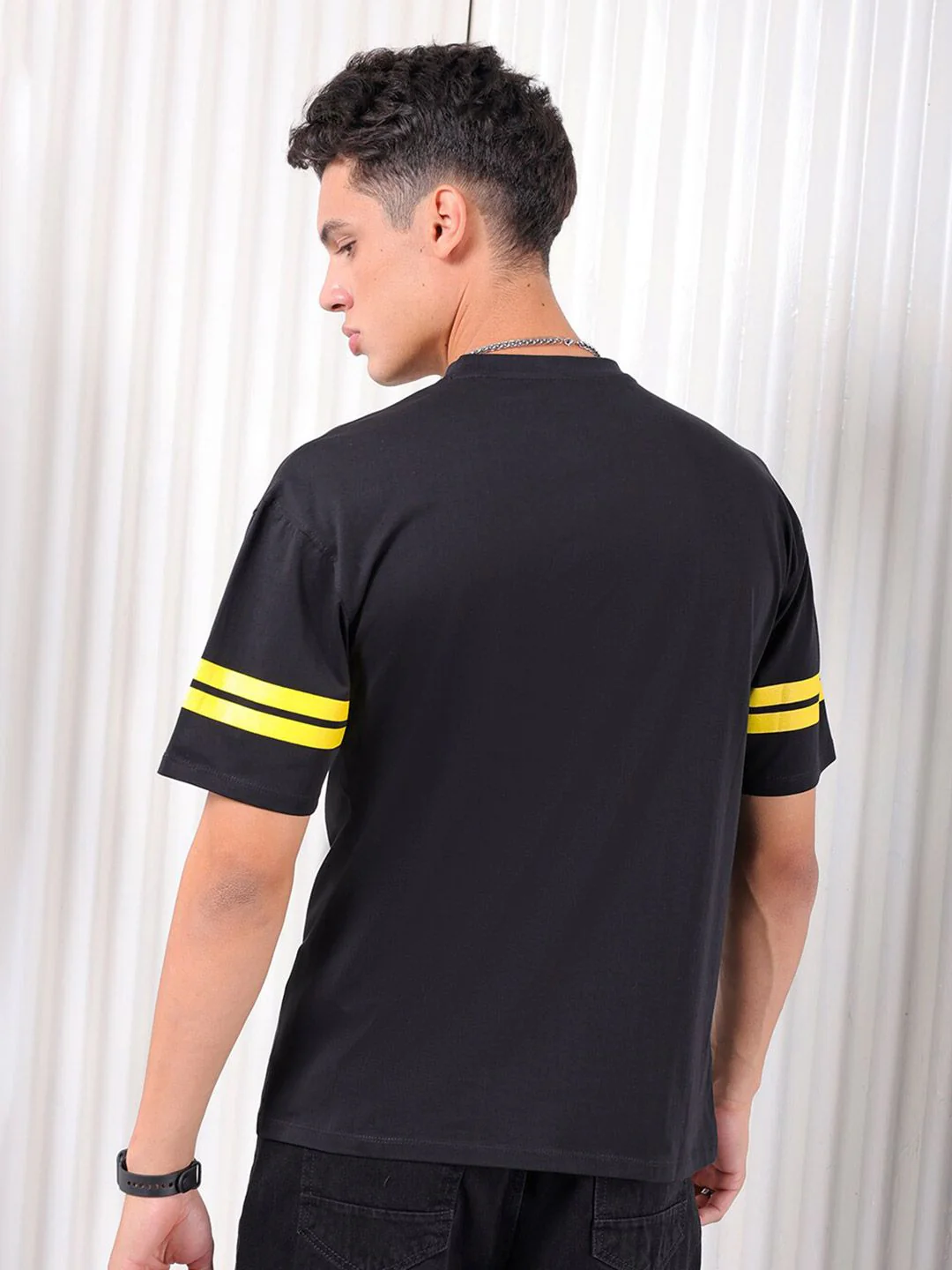 The Indian Garage Co Typography Printed Pure Cotton Regular Fit T-shirt - Image 5