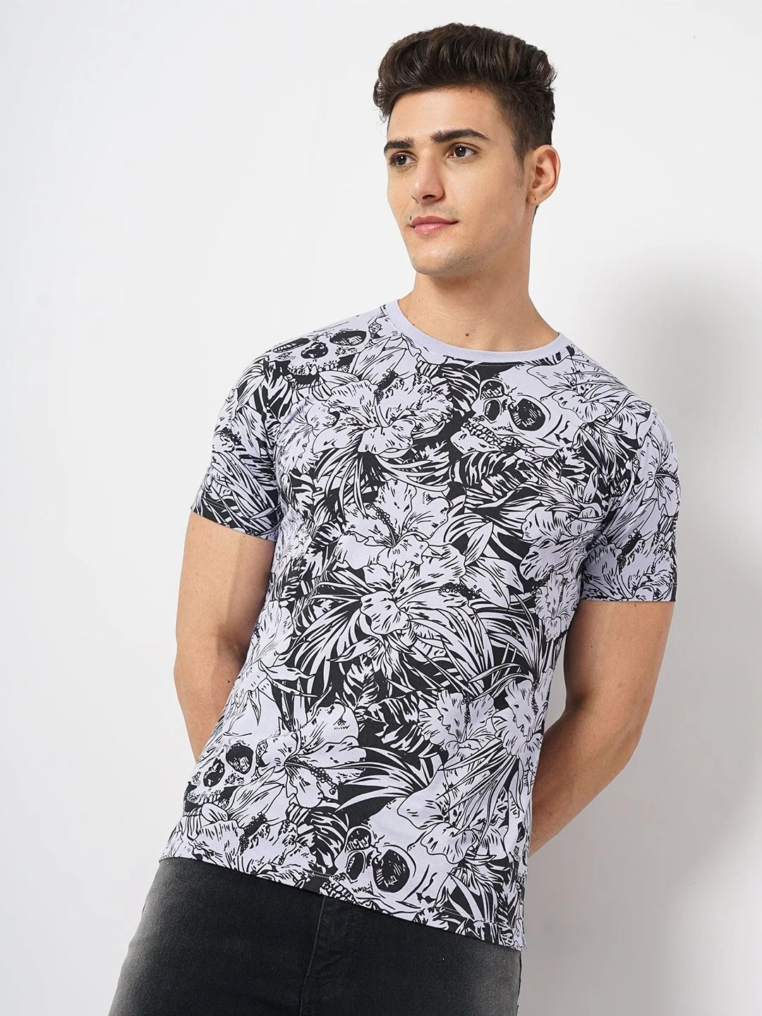 The Indian Garage Co Typography Printed Round Neck T-shirt - Image 3