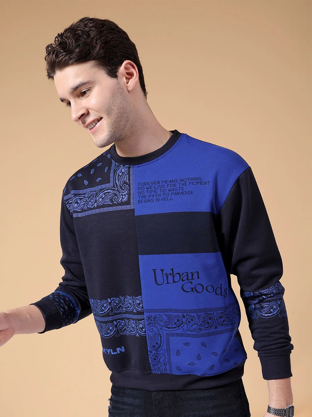 The Indian Garage Co Typography Printed Sweatshirt - Image 3