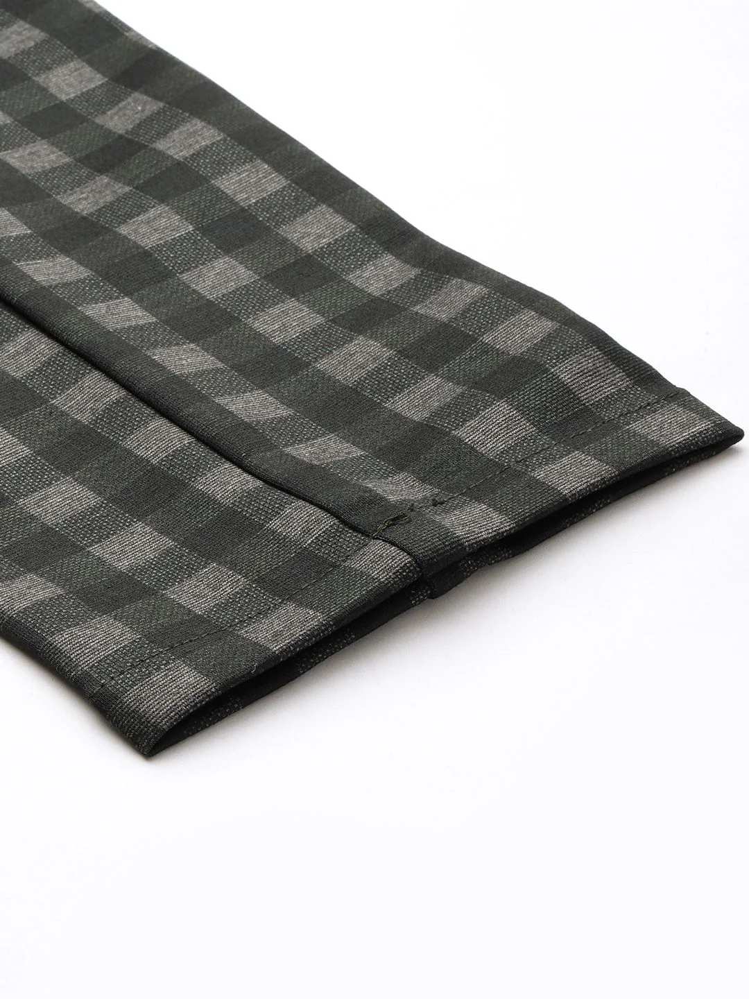 The Indian Garage Co. X Luxe Men Checked Slim Fit Trousers - Image 7