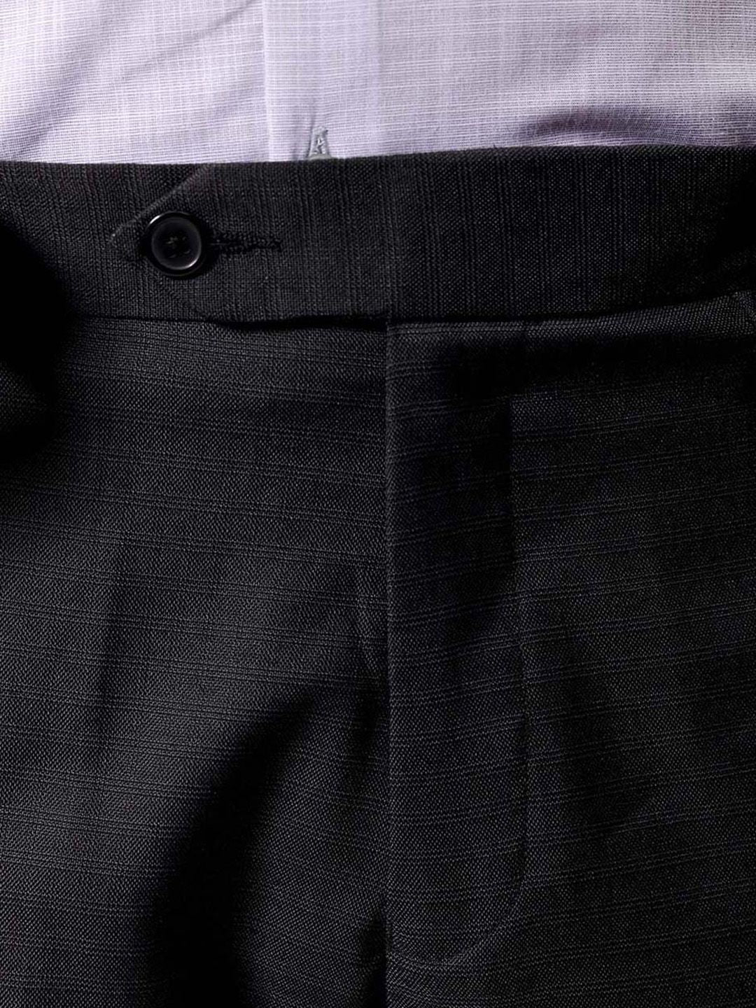 The Indian Garage Co. X Luxe Men Self-Checked Slim Fit Formal Trousers - Image 7