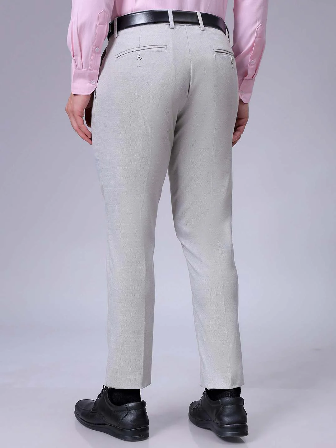 The Indian Garage Co. X Luxe Men Slim Fit Formal Trousers - Image 5