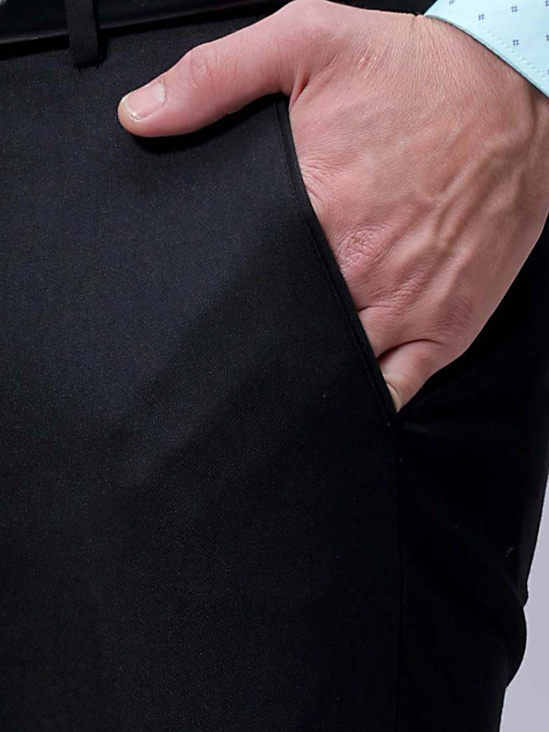 The Indian Garage Co. X Luxe Men Slim Fit Formal Trousers - Image 6