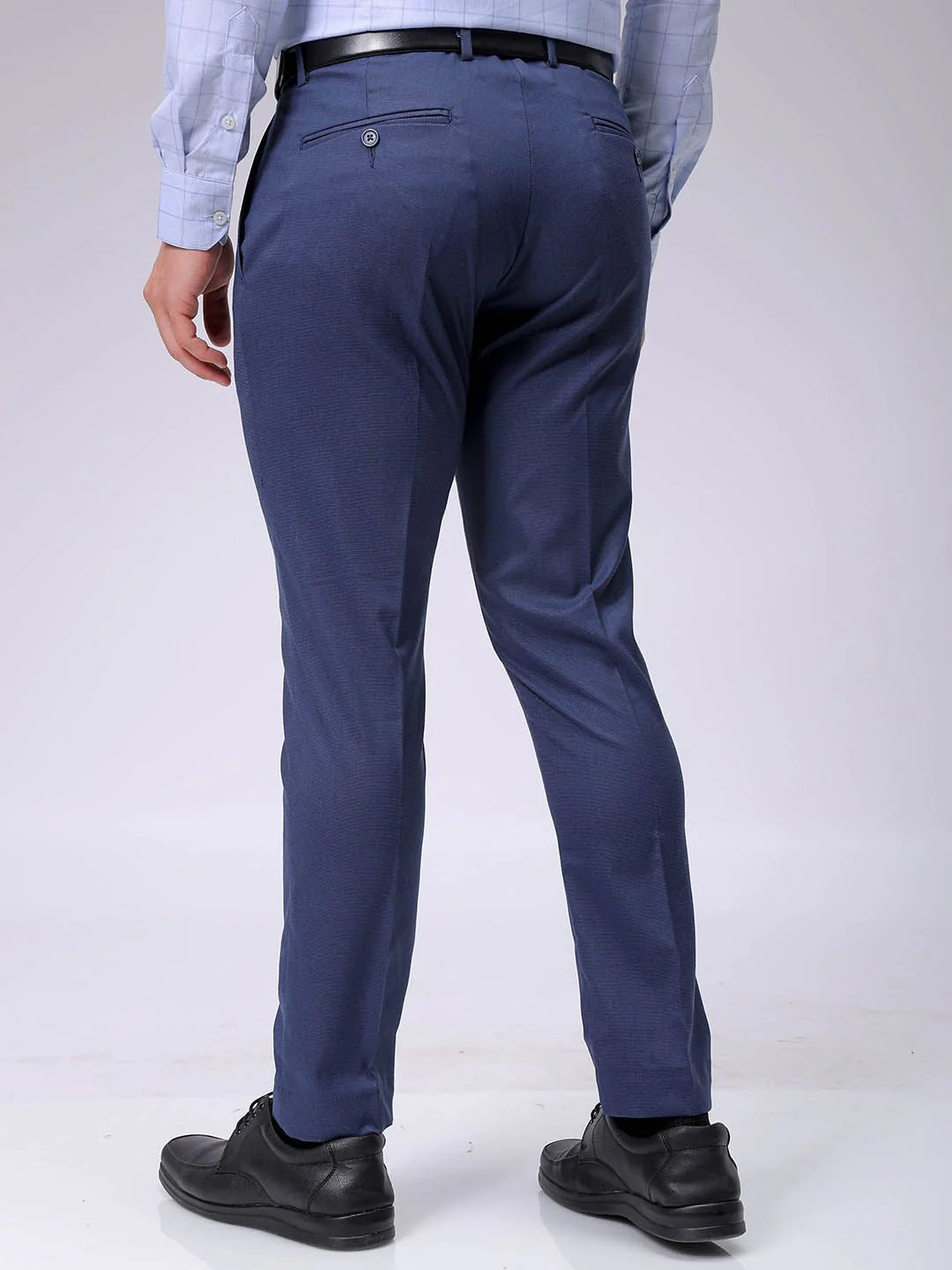 The Indian Garage Co. X Luxe Men Slim Fit Formal Trousers - Image 3