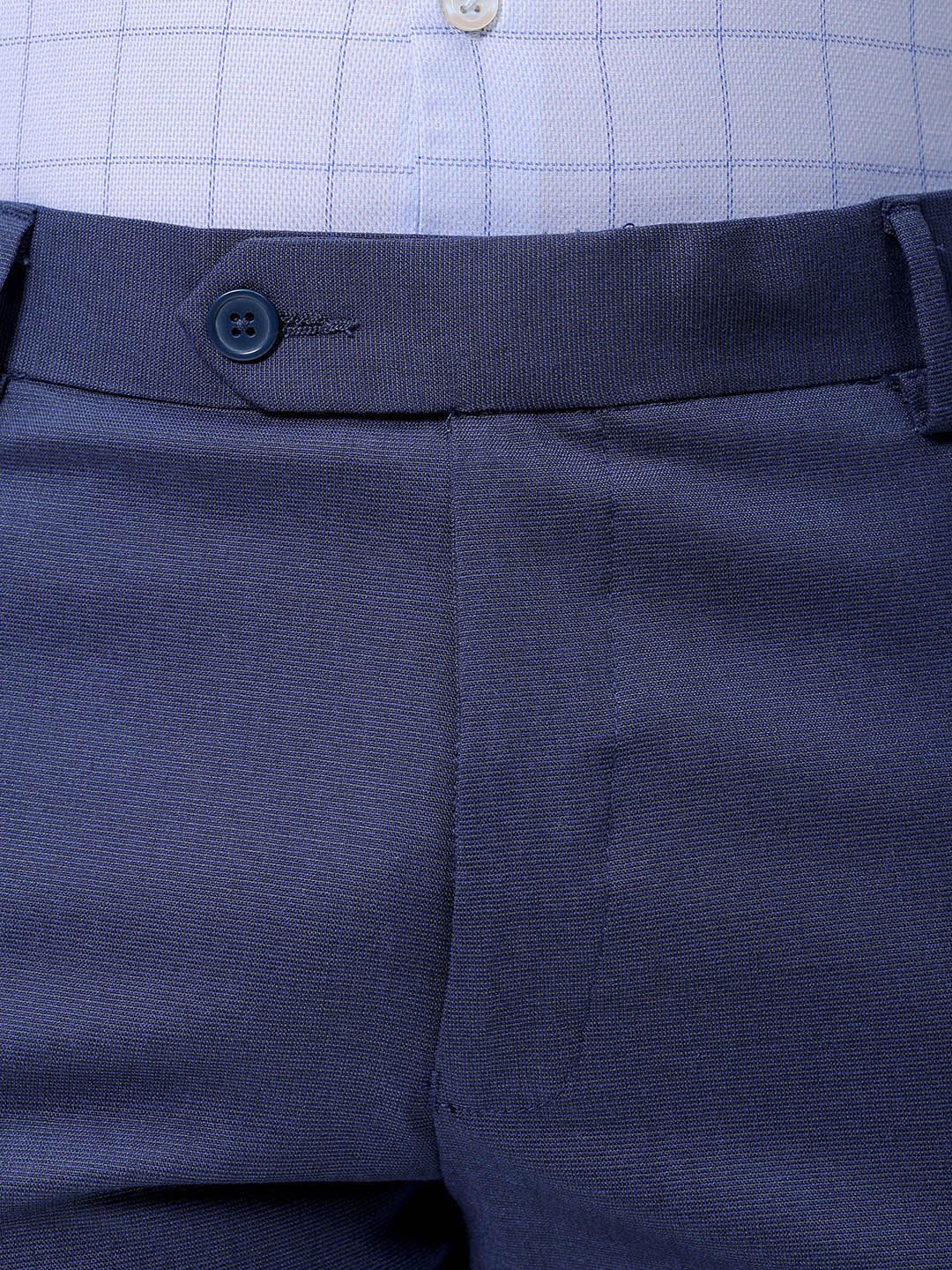 The Indian Garage Co. X Luxe Men Slim Fit Formal Trousers - Image 4