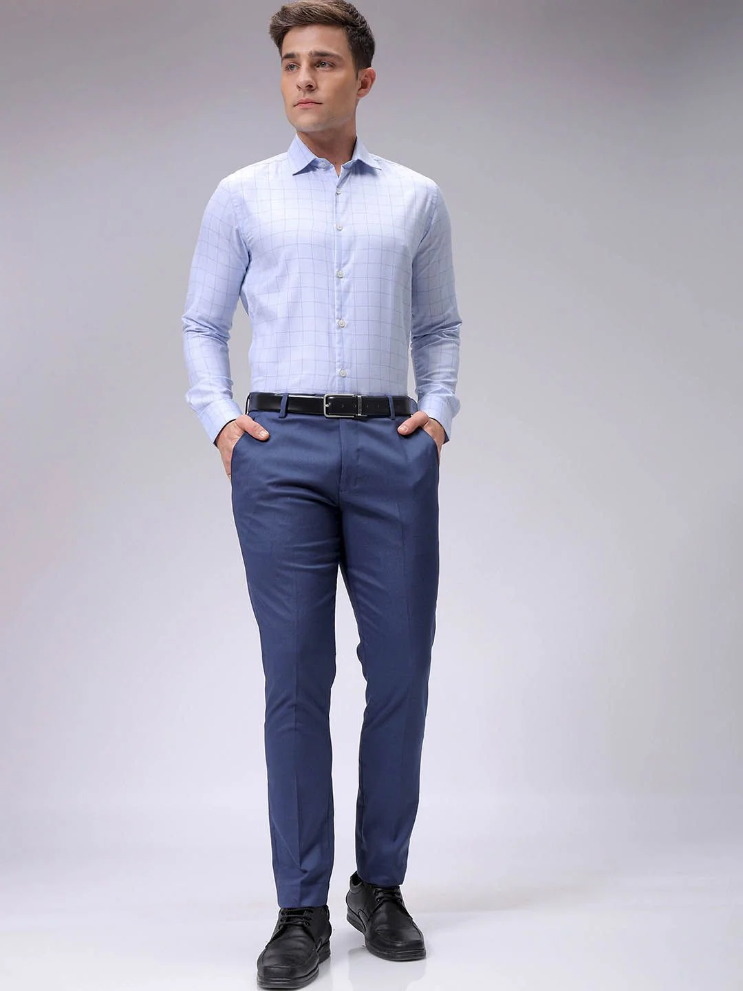 The Indian Garage Co. X Luxe Men Slim Fit Formal Trousers - Image 5
