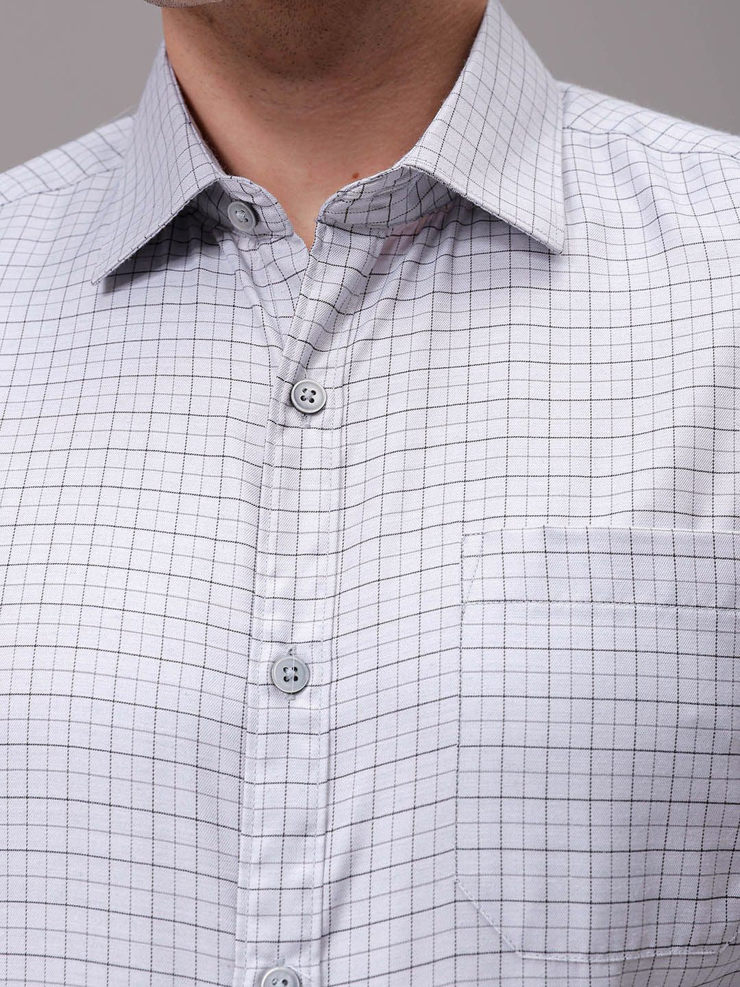 The Indian Garage Co. X Luxe Men Slim Fit Opaque Checked Formal Shirt - Image 3