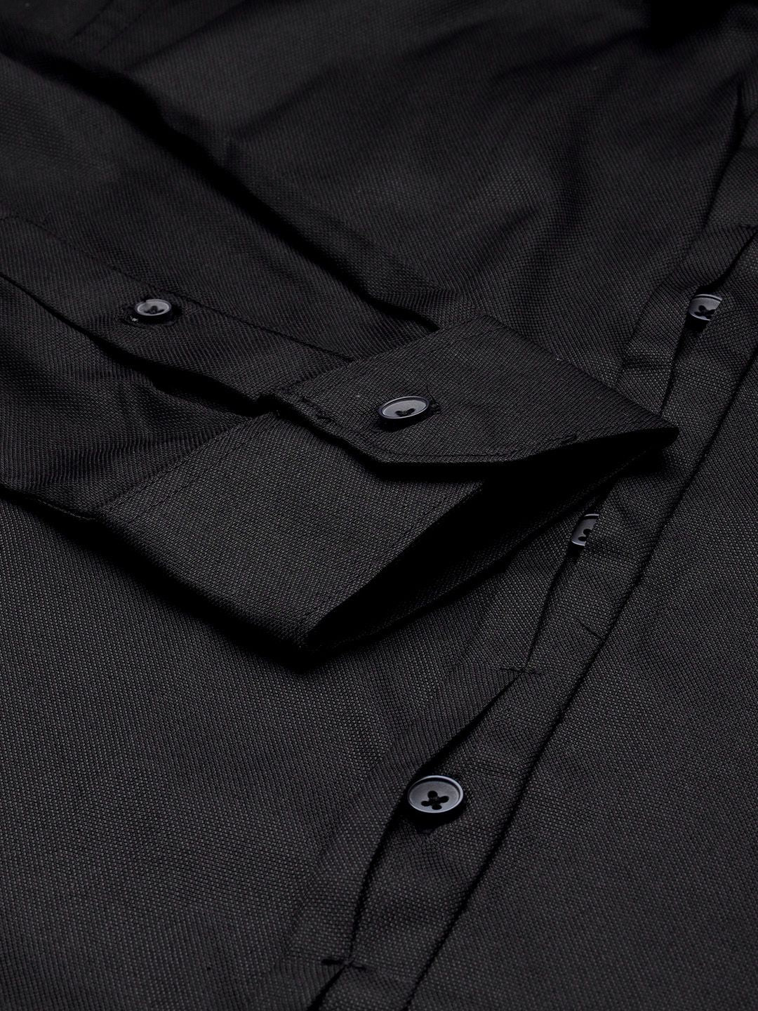 The Indian Garage Co. X Luxe Men Slim Fit Opaque Formal Shirt - Image 3