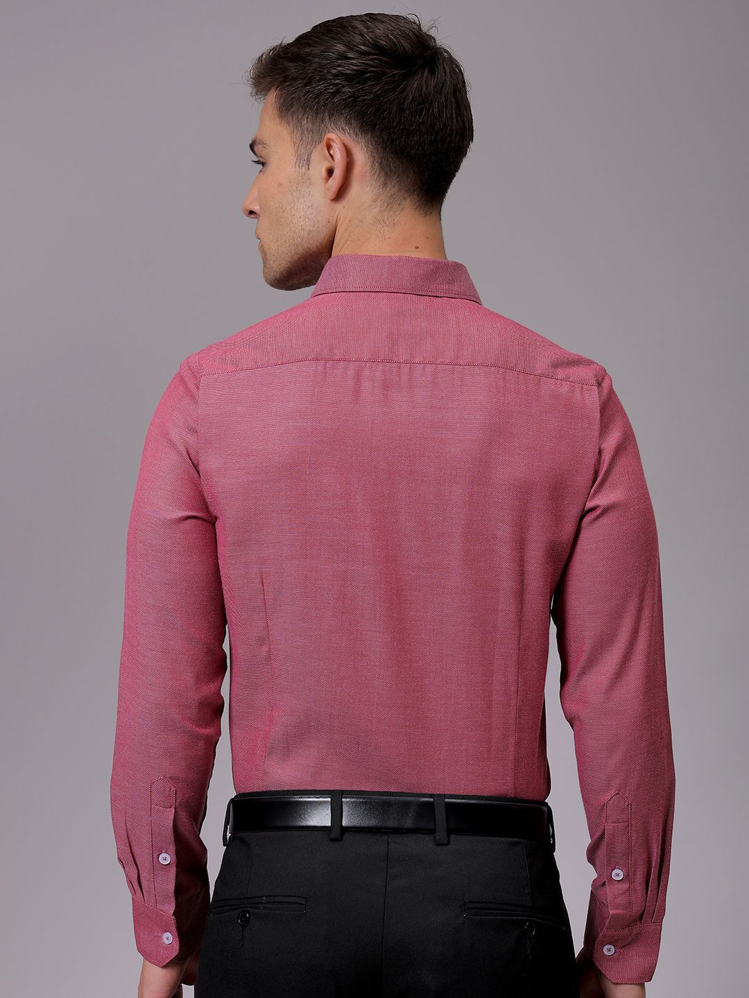 The Indian Garage Co. X Luxe Men Slim Fit Opaque Formal Shirt - Image 4