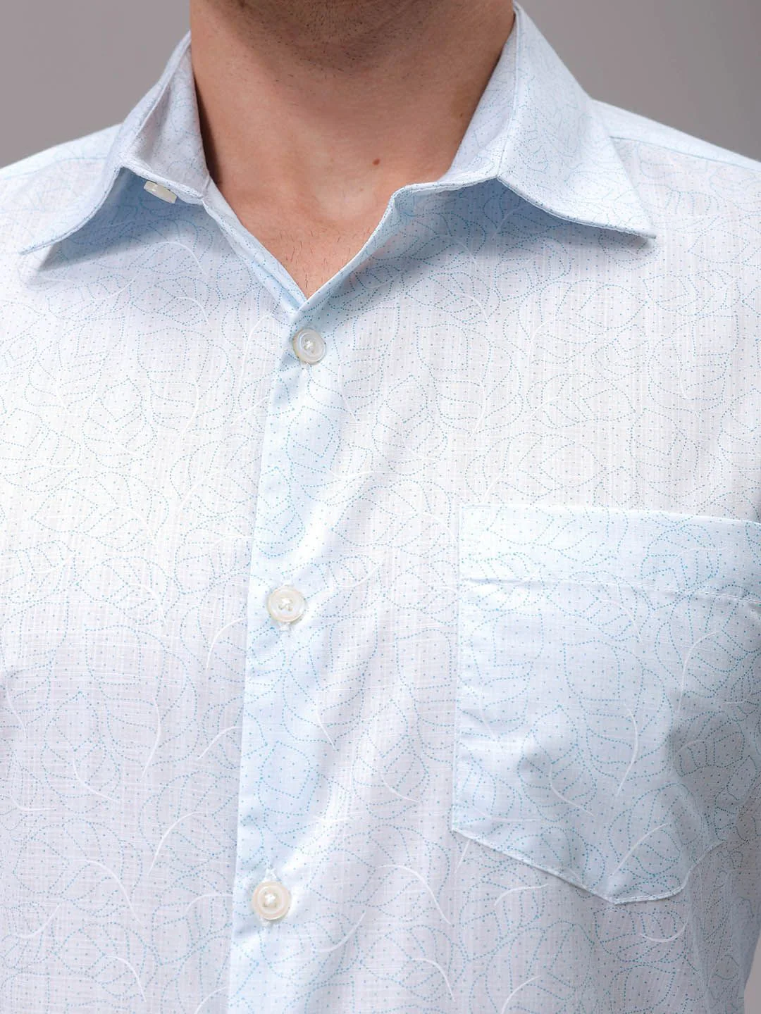 The Indian Garage Co. X Luxe Men Slim Fit Opaque Printed Formal Shirt - Image 3