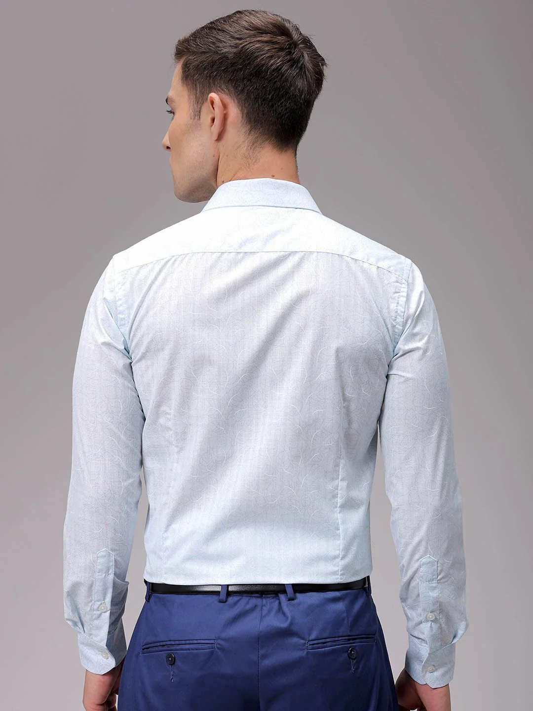 The Indian Garage Co. X Luxe Men Slim Fit Opaque Printed Formal Shirt - Image 4