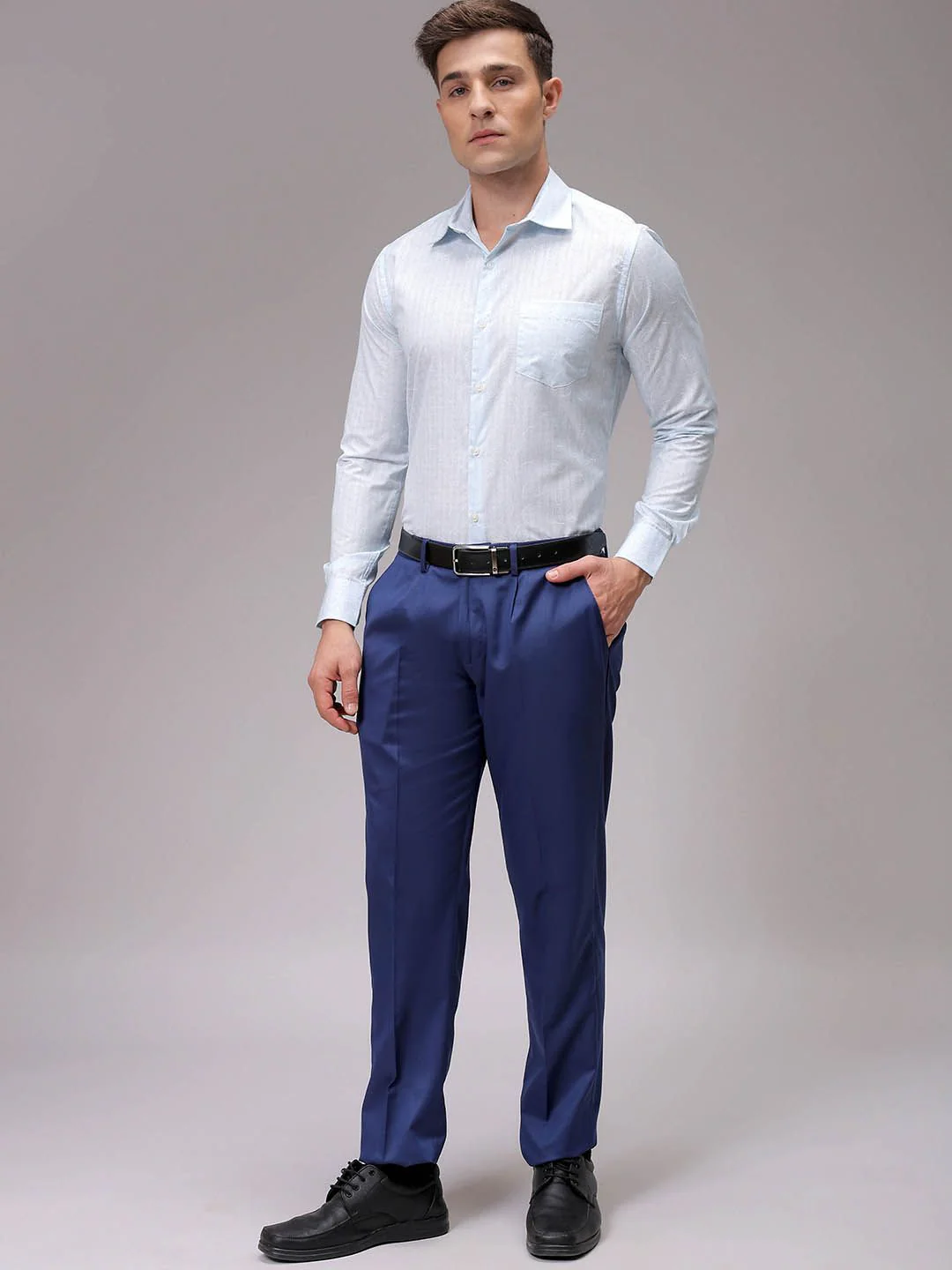 The Indian Garage Co. X Luxe Men Slim Fit Opaque Printed Formal Shirt - Image 6