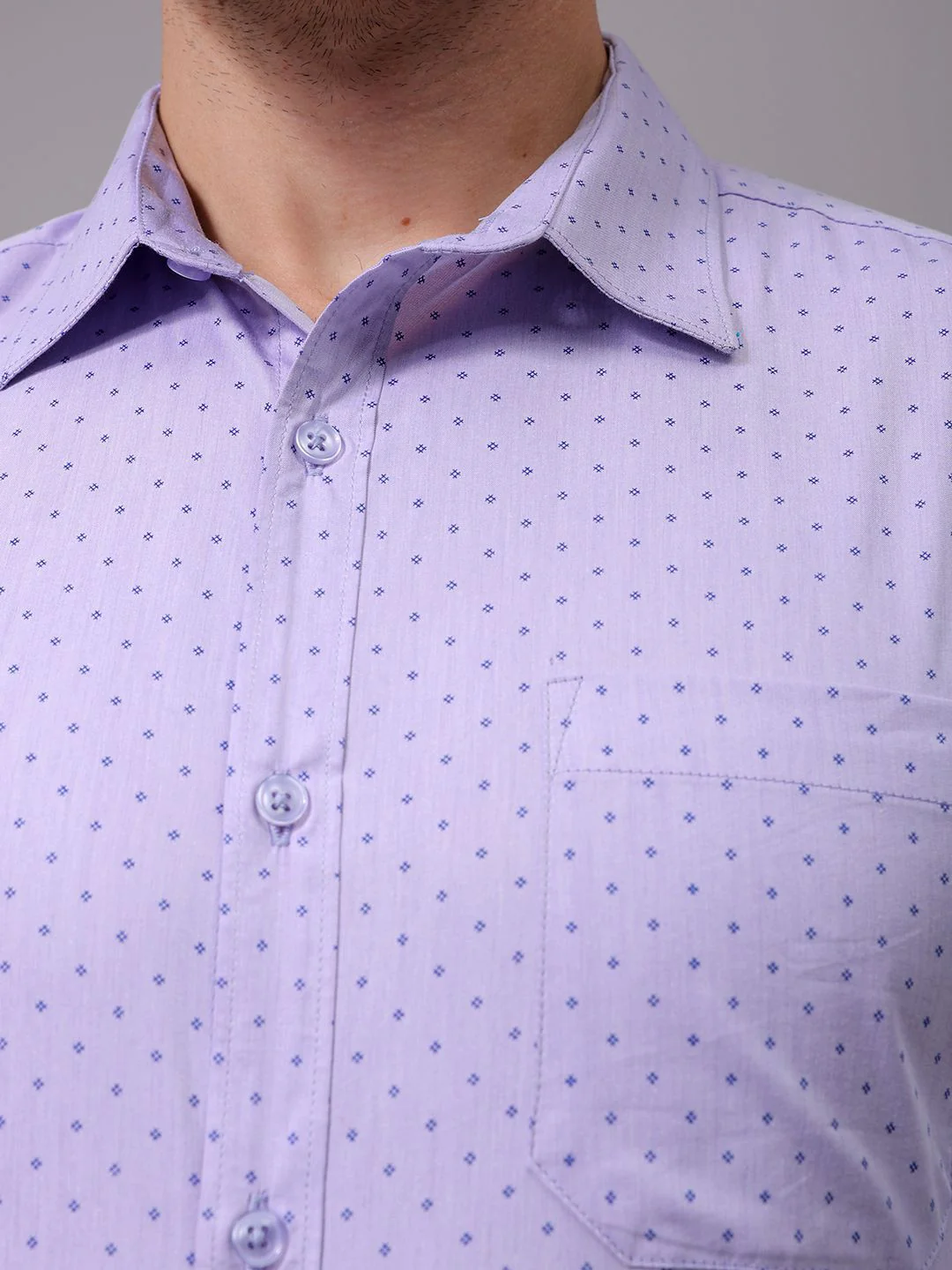 The Indian Garage Co. X Luxe Men Slim Fit Opaque Printed Formal Shirt - Image 3