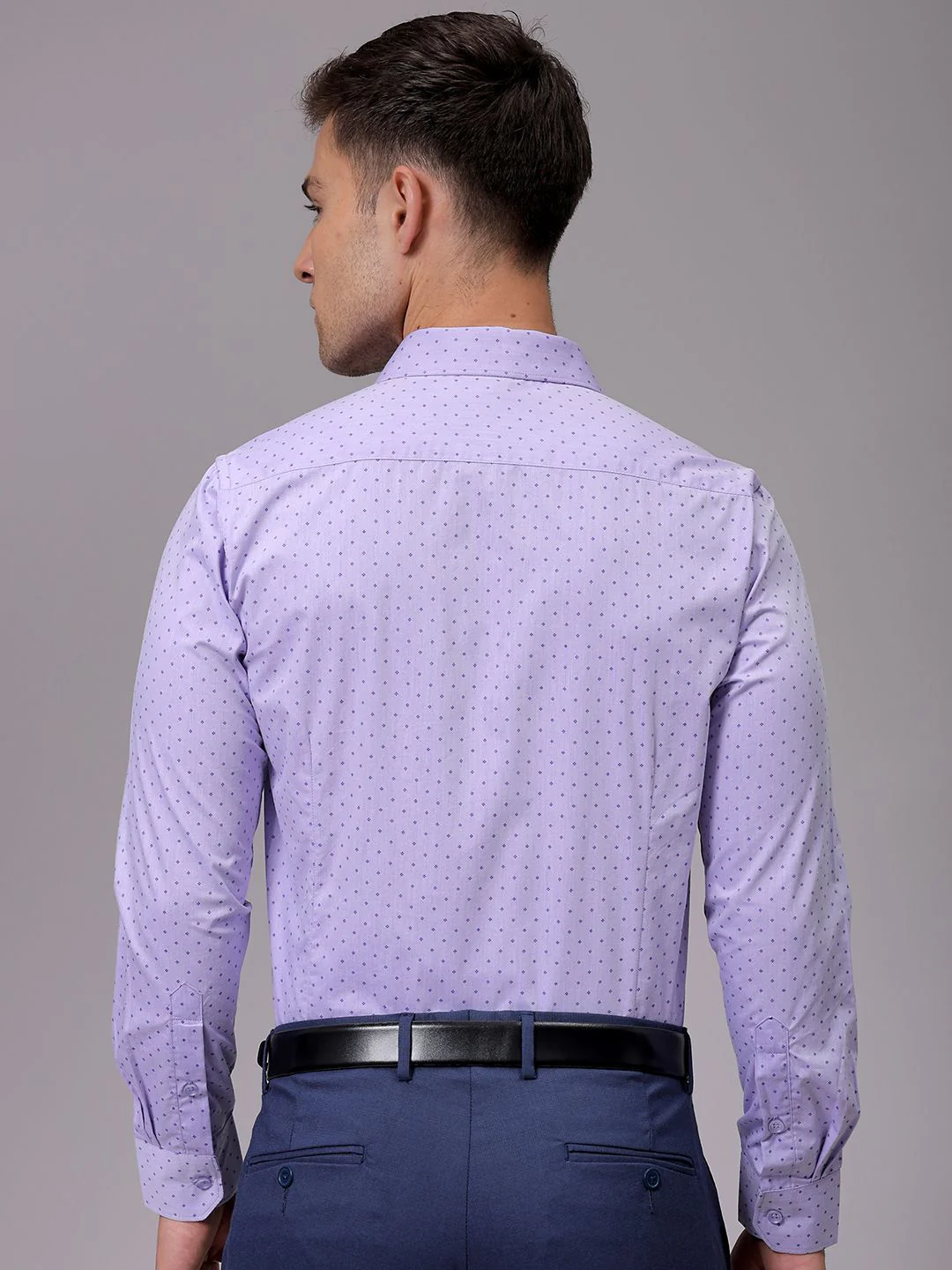 The Indian Garage Co. X Luxe Men Slim Fit Opaque Printed Formal Shirt - Image 4