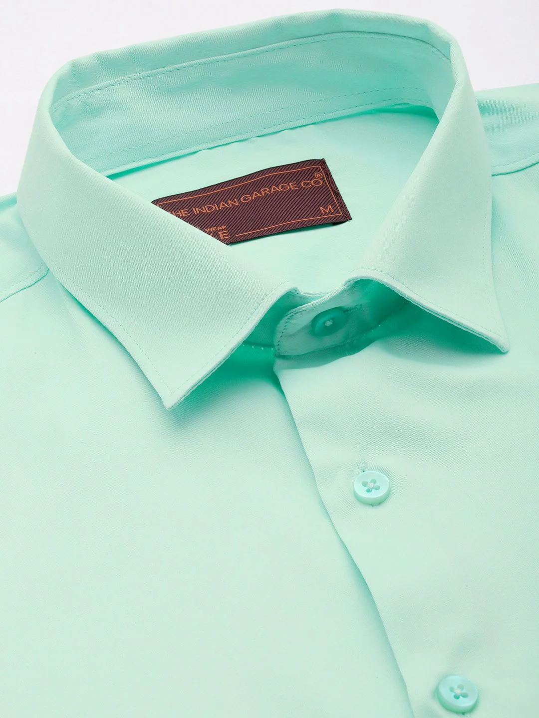 The Indian Garage Co. X Luxe Men Solid Slim Fit Opaque Formal Shirt - Image 2