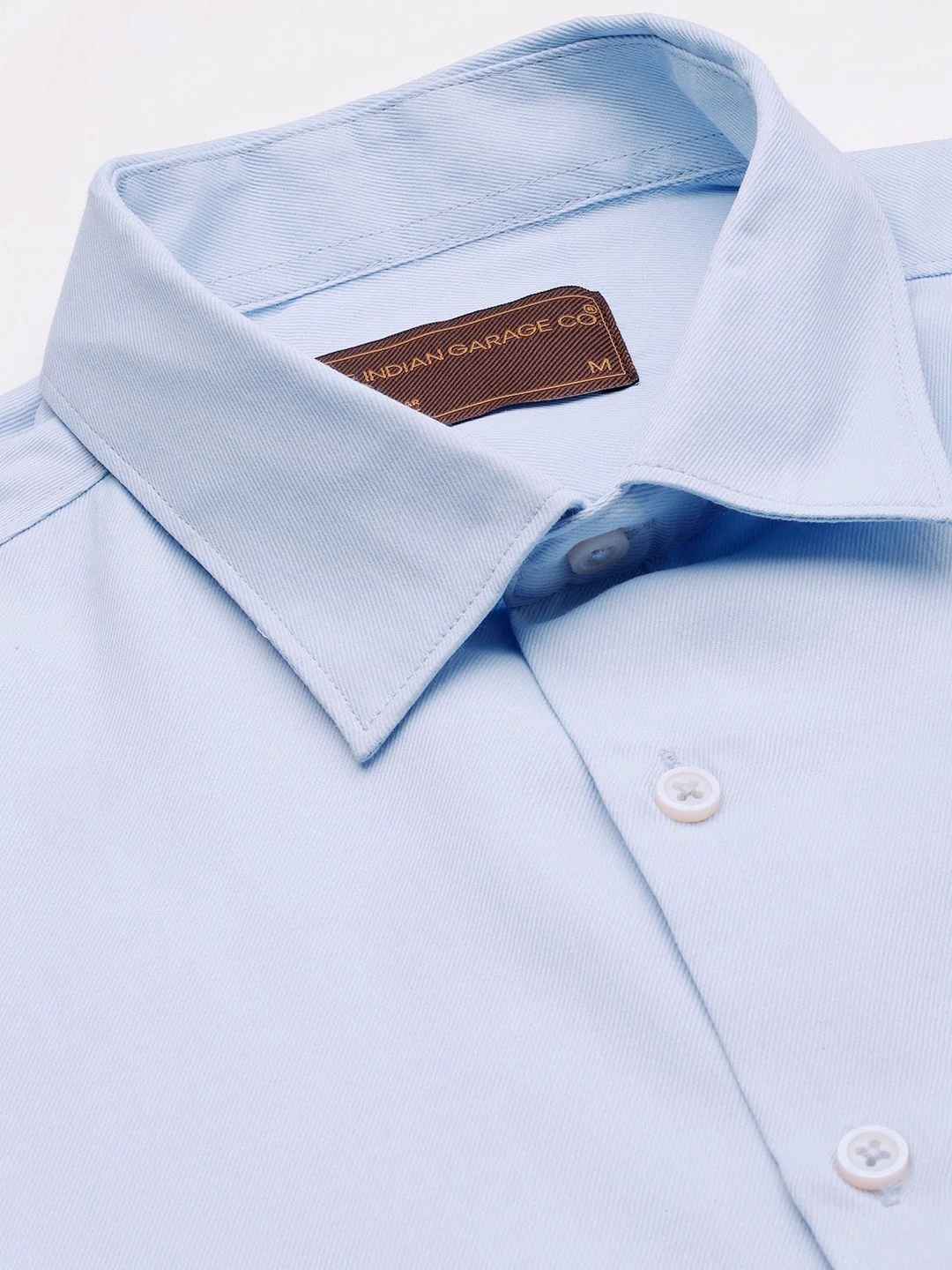 The Indian Garage Co. X Luxe Men Solid Slim Fit Opaque Formal Shirt - Image 2