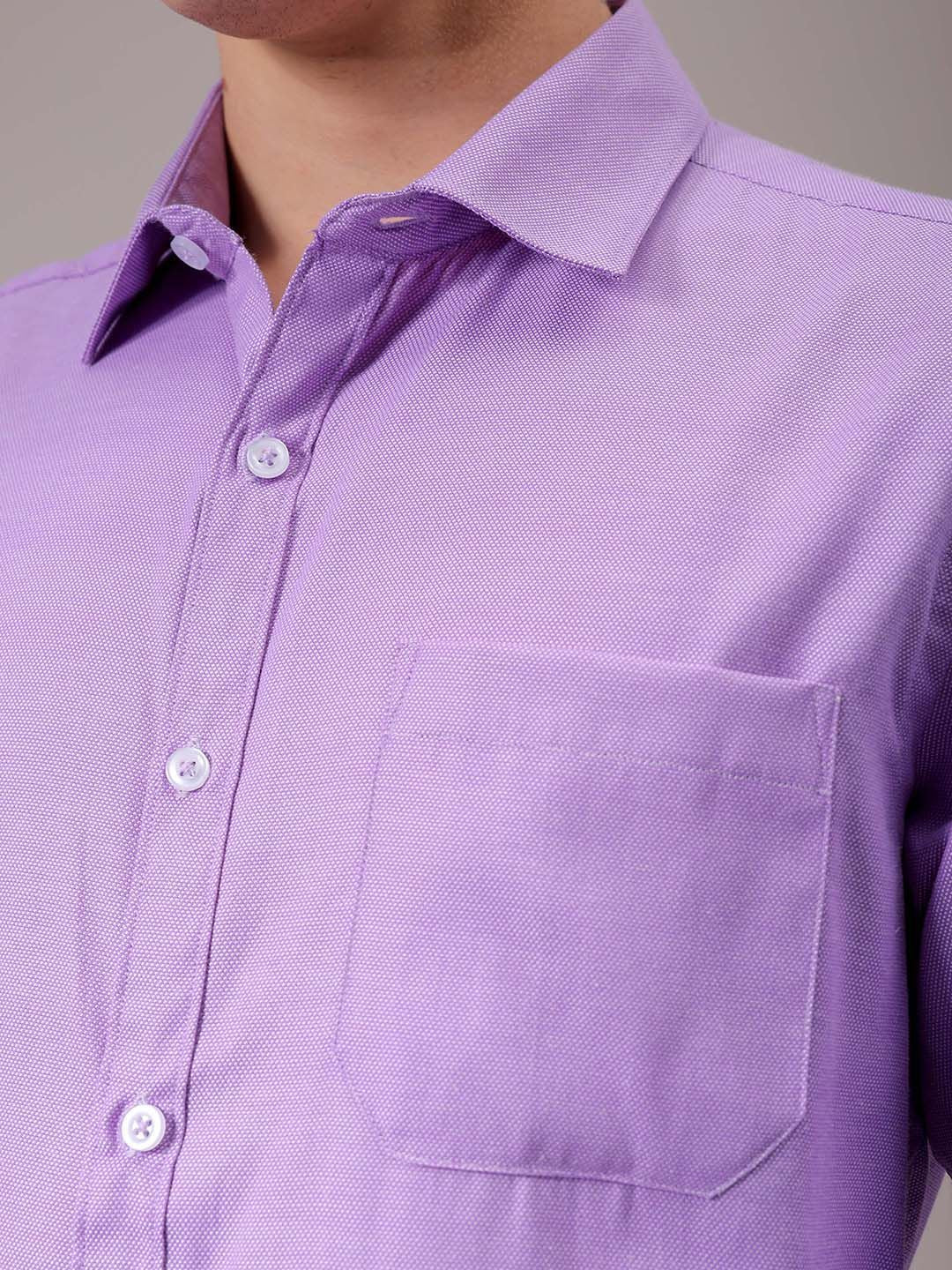The Indian Garage Co. X Luxe Men Spread Collar Solid Slim Fit Formal Shirt - Image 2