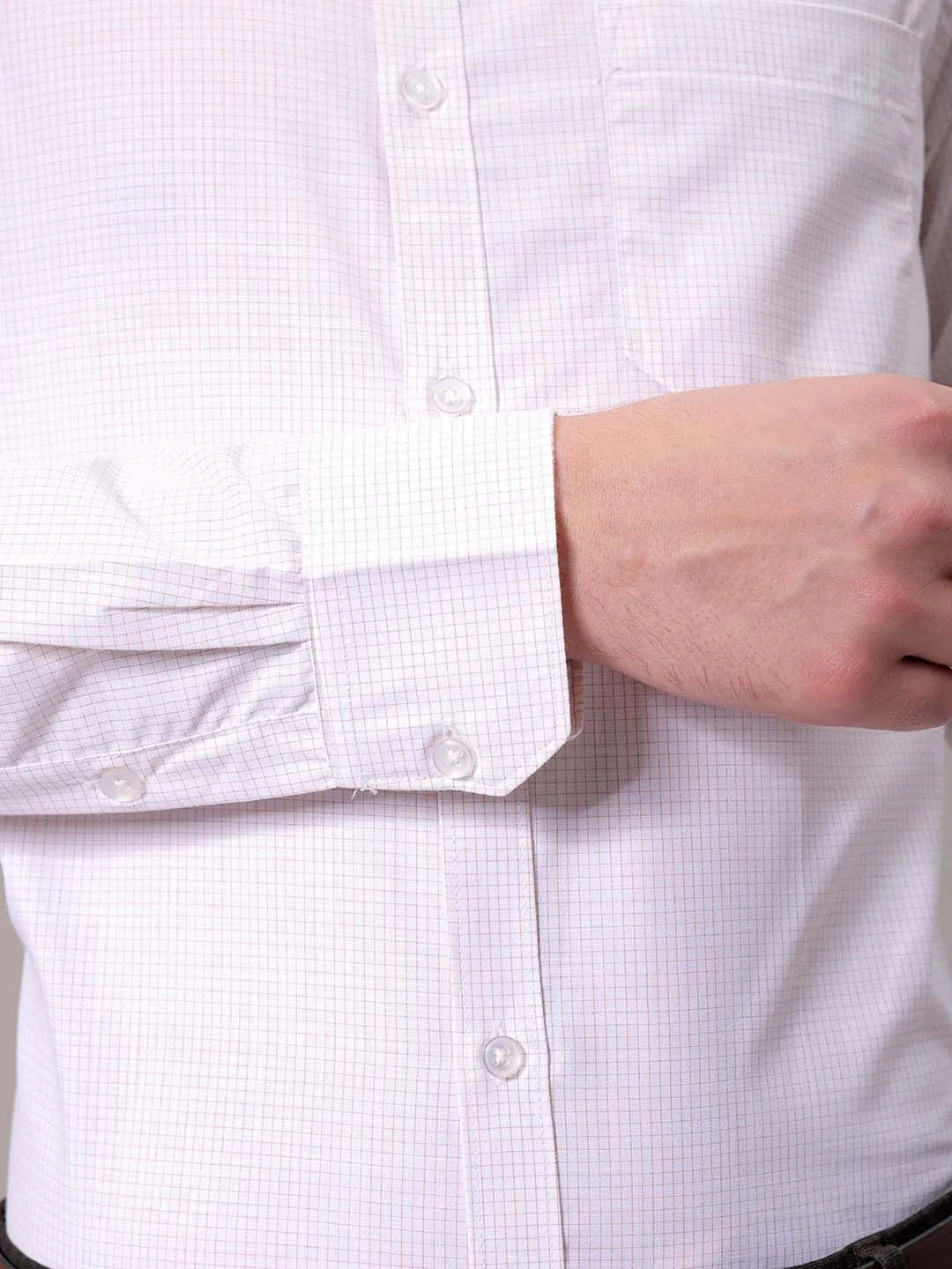The Indian Garage Co. X Luxe Men Spread Collar Solid Slim Fit Formal Shirt - Image 7