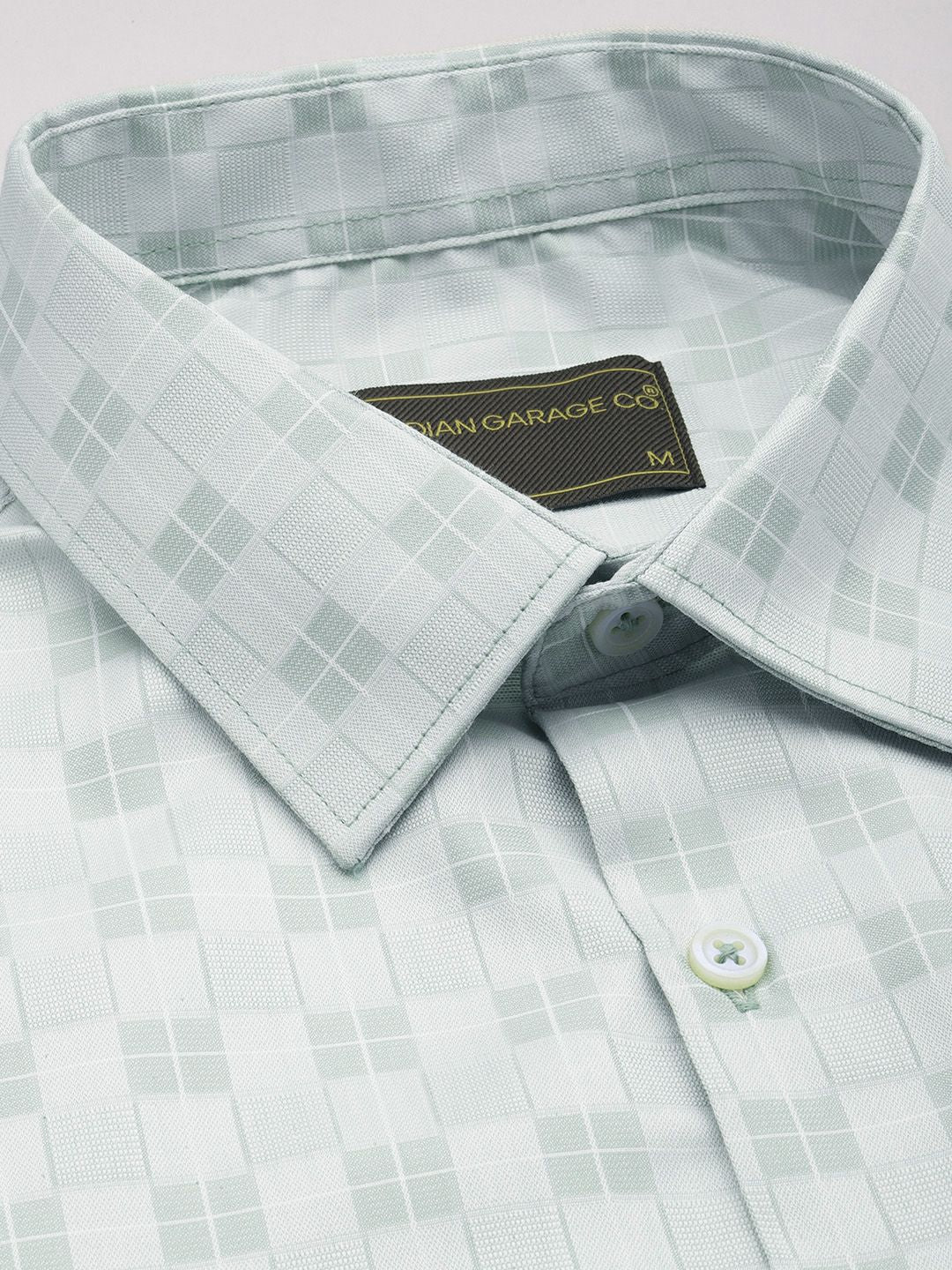 The Indian Garage Co. X Luxe Slim Fit Checked Formal Shirt - Image 2